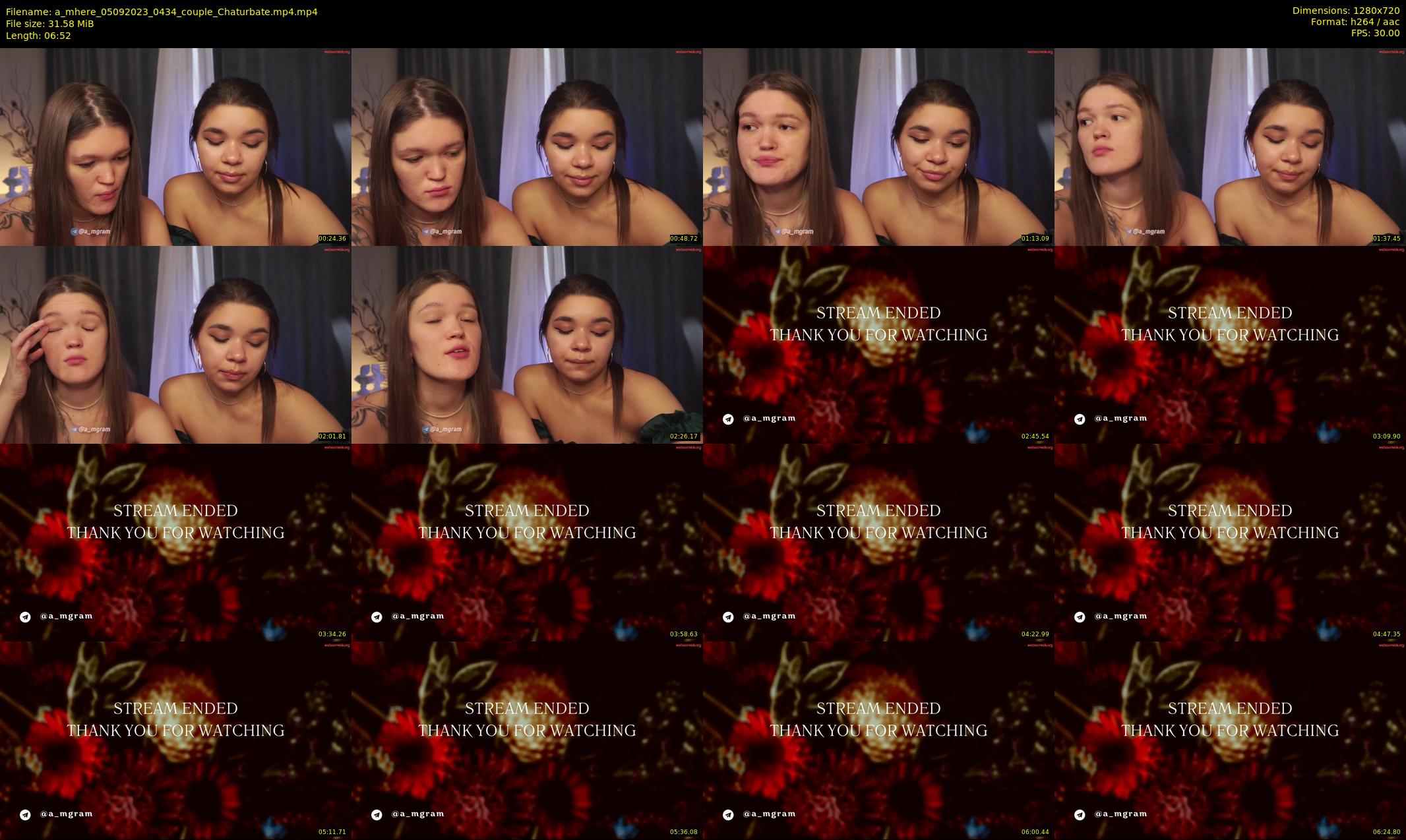 a_mhere — 7 minute Chaturbate couple cam show recording, 720p, Sep 5, 2023