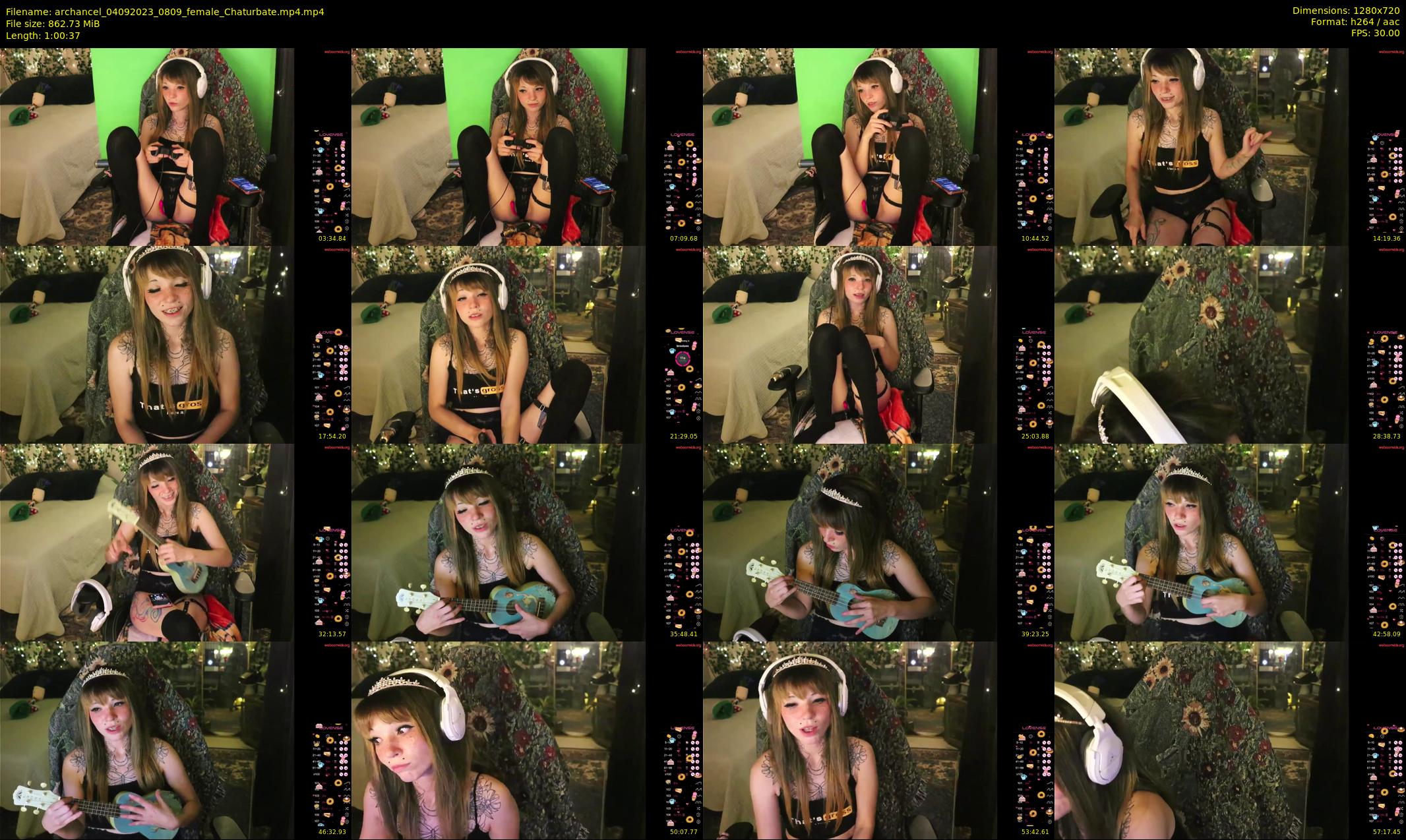 archancel — 61 minute Chaturbate female cam show recording, 720p, Sep 4, 2023