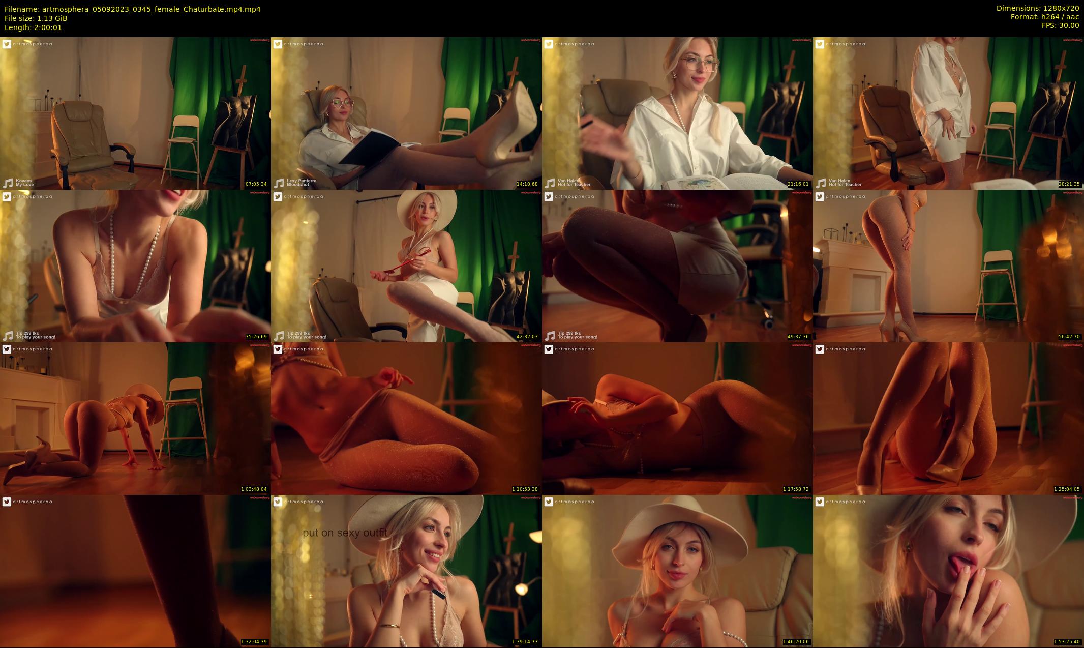 artmosphera — 121 minute Chaturbate female cam show recording, 720p, Sep 5, 2023