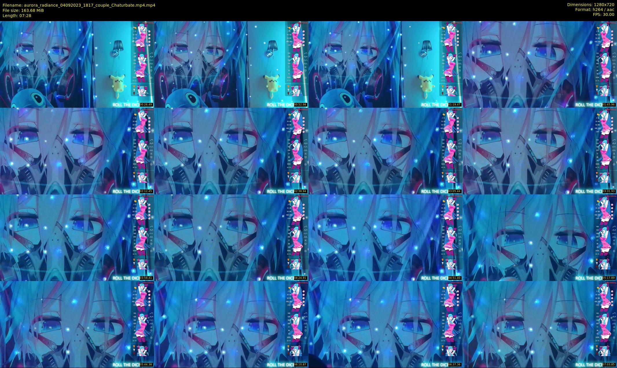 aurora_radiance — 8 minute Chaturbate couple cam show recording, 720p, Sep 4, 2023