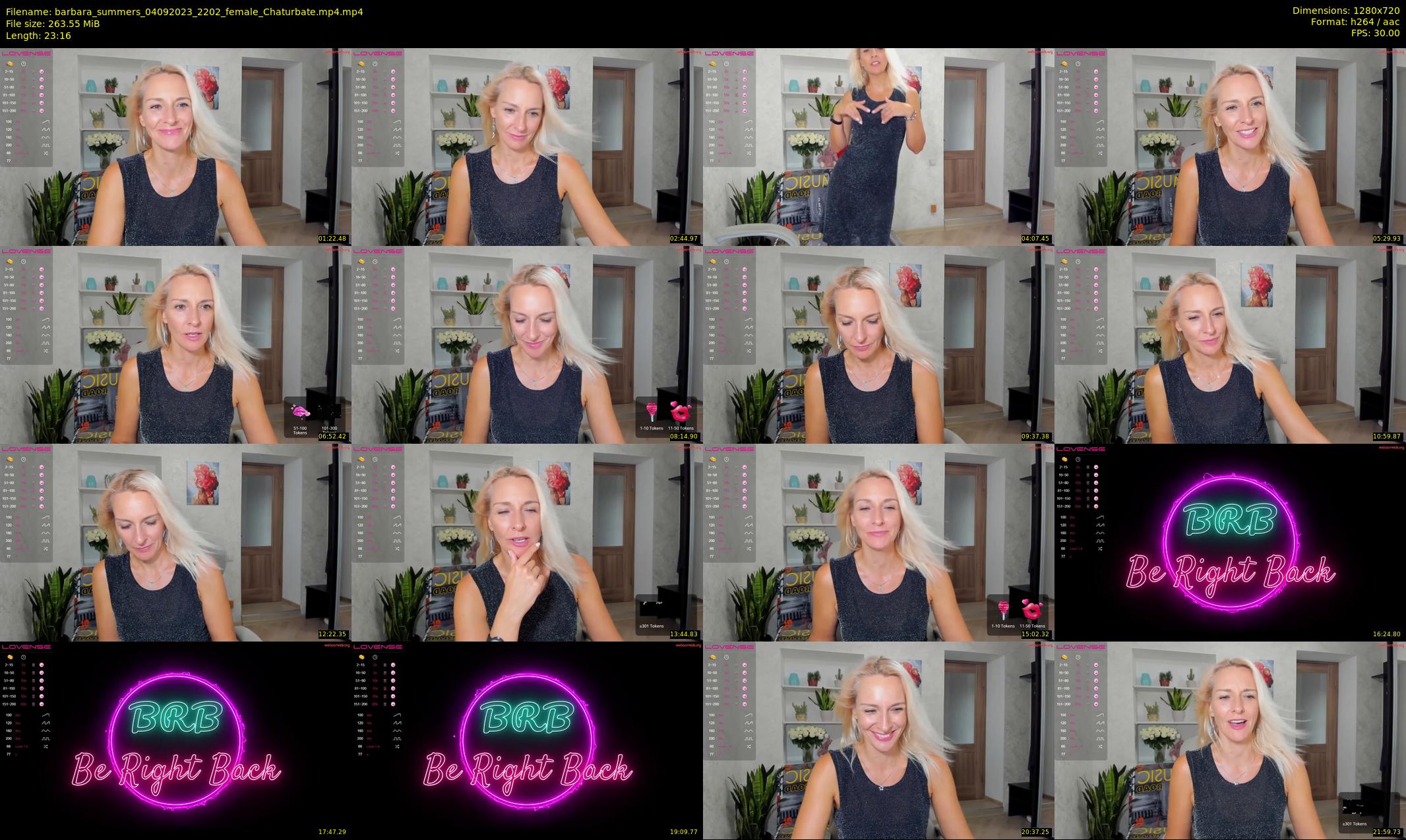 barbara_summers — 24 minute Chaturbate female cam show recording, 720p, Sep 4, 2023