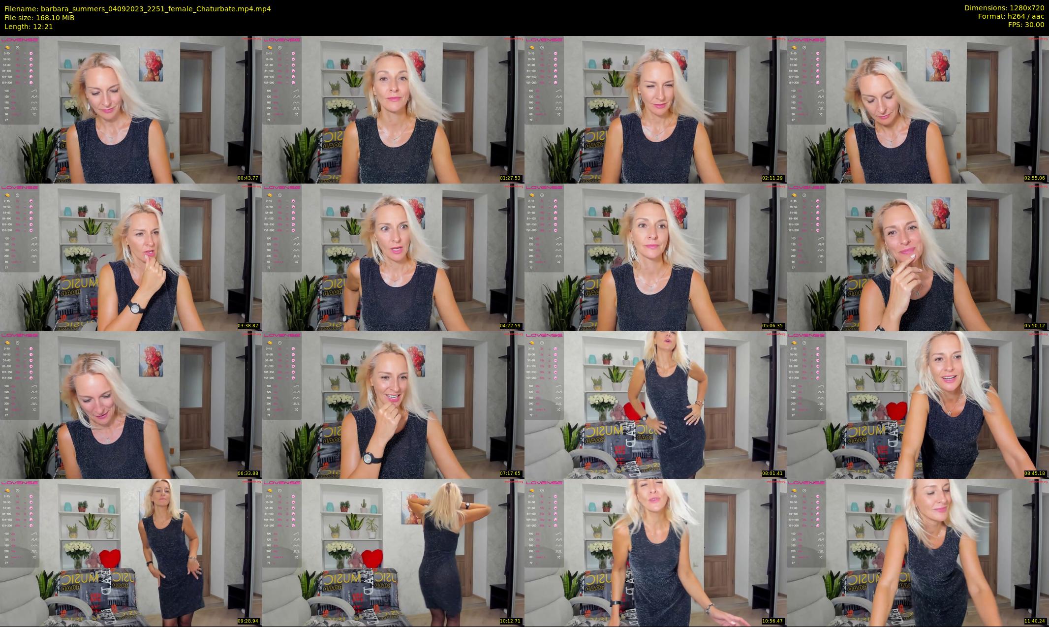 barbara_summers — 13 minute Chaturbate female cam show recording, 720p, Sep 4, 2023