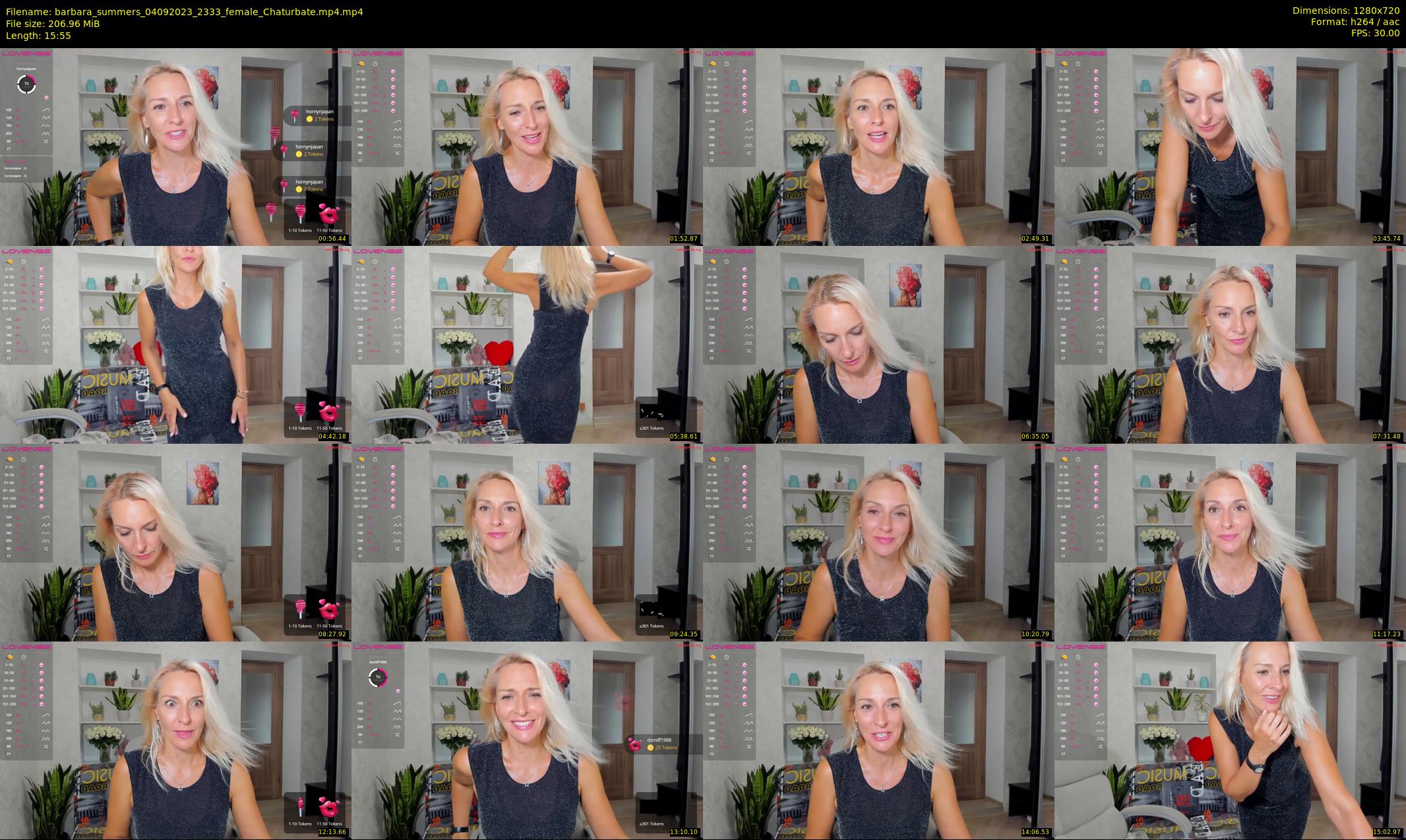 barbara_summers — 16 minute Chaturbate female cam show recording, 720p, Sep 4, 2023