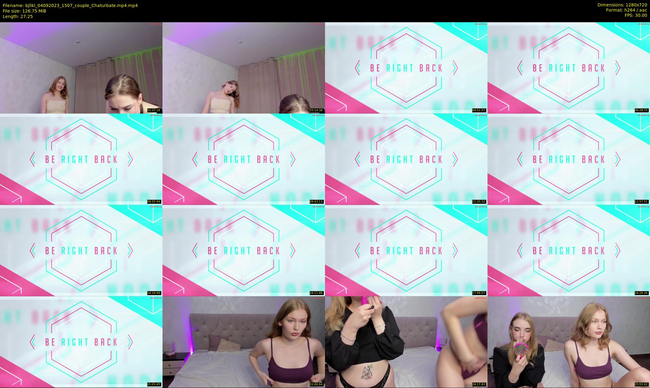 bjliki — 28 minute Chaturbate couple cam show recording, 720p, Sep 4, 2023