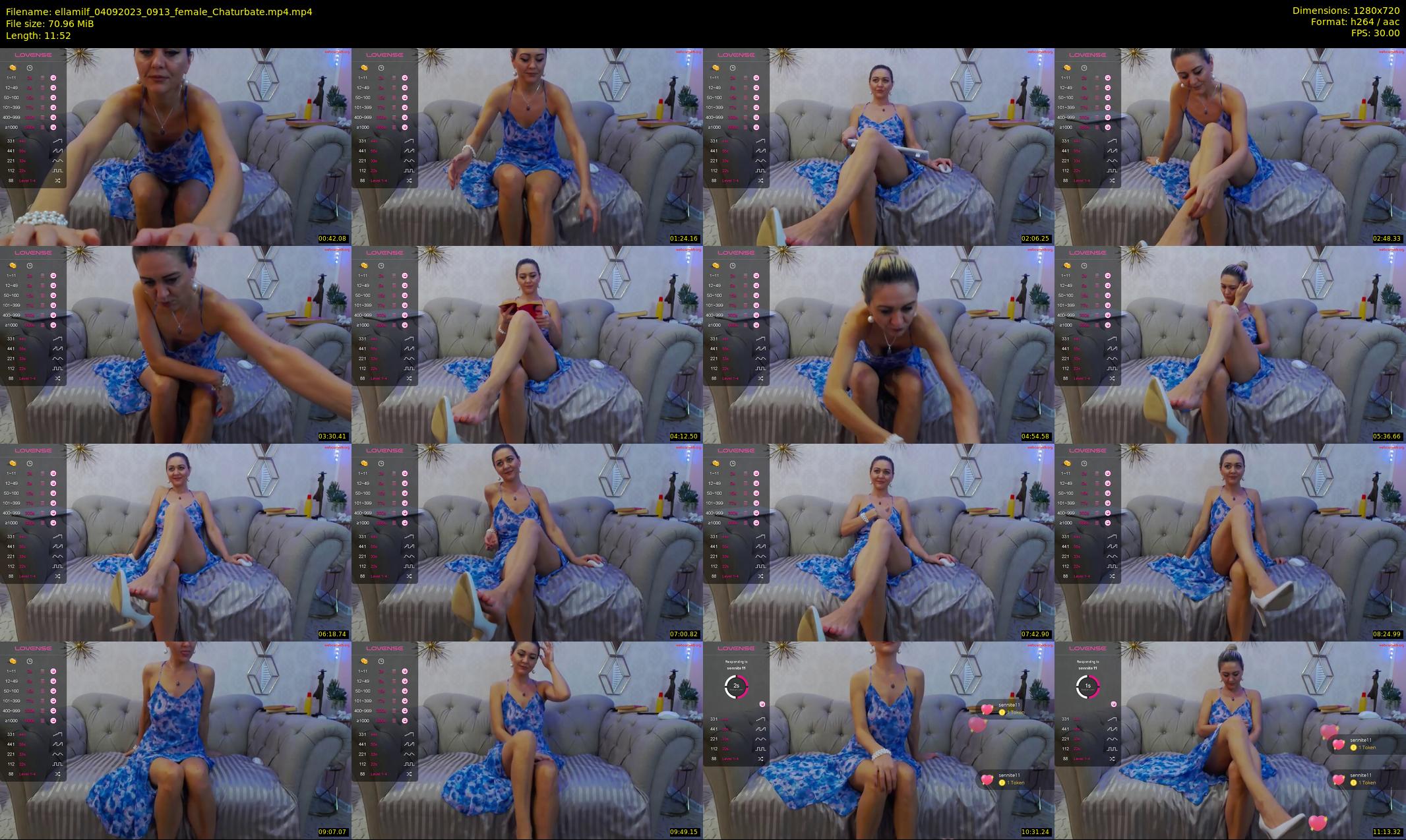 ellamilf — 12 minute Chaturbate female cam show recording, 720p, Sep 4, 2023
