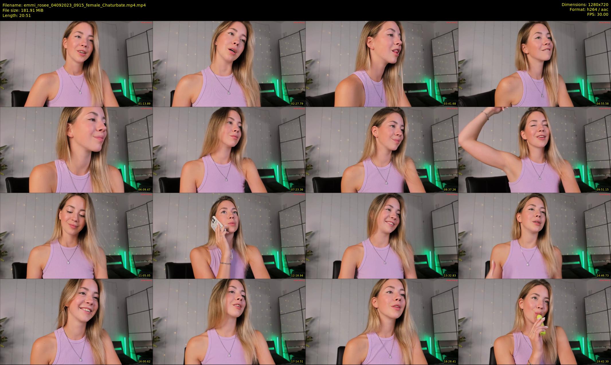 emmi_rosee — 21 minute Chaturbate female cam show recording, 720p, Sep 4, 2023