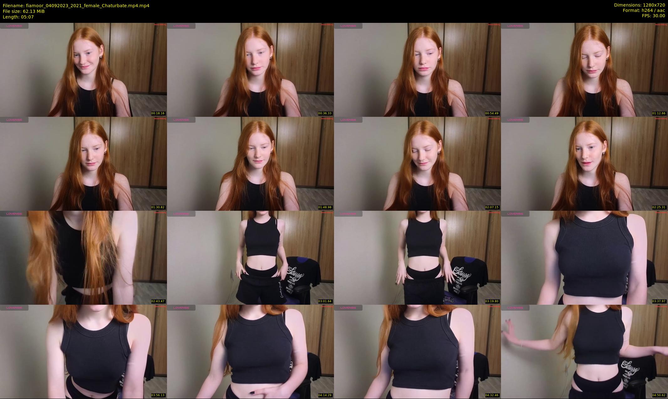 fiamoor — 6 minute Chaturbate female cam show recording, 720p, Sep 4, 2023