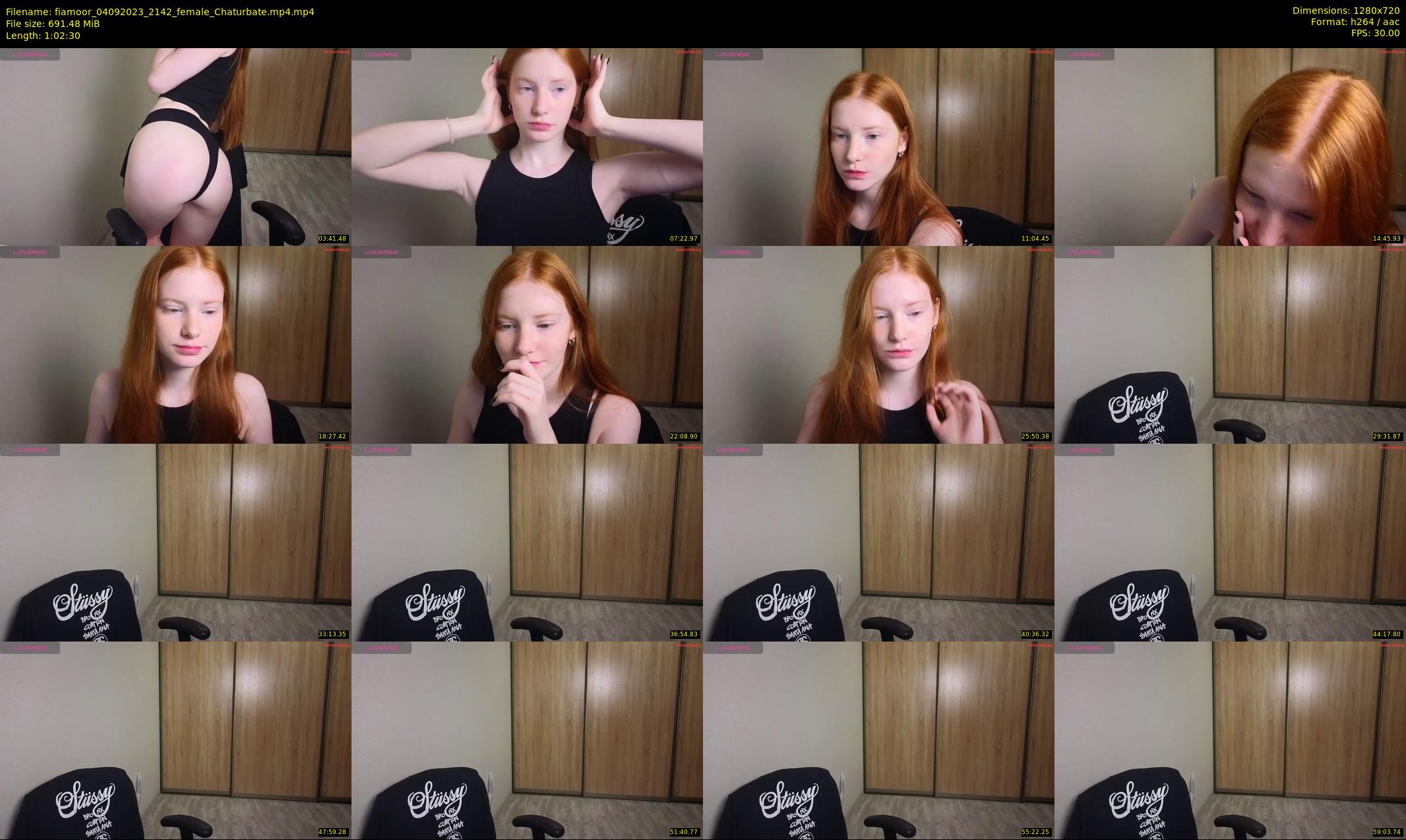 fiamoor — 63 minute Chaturbate female cam show recording, 720p, Sep 4, 2023