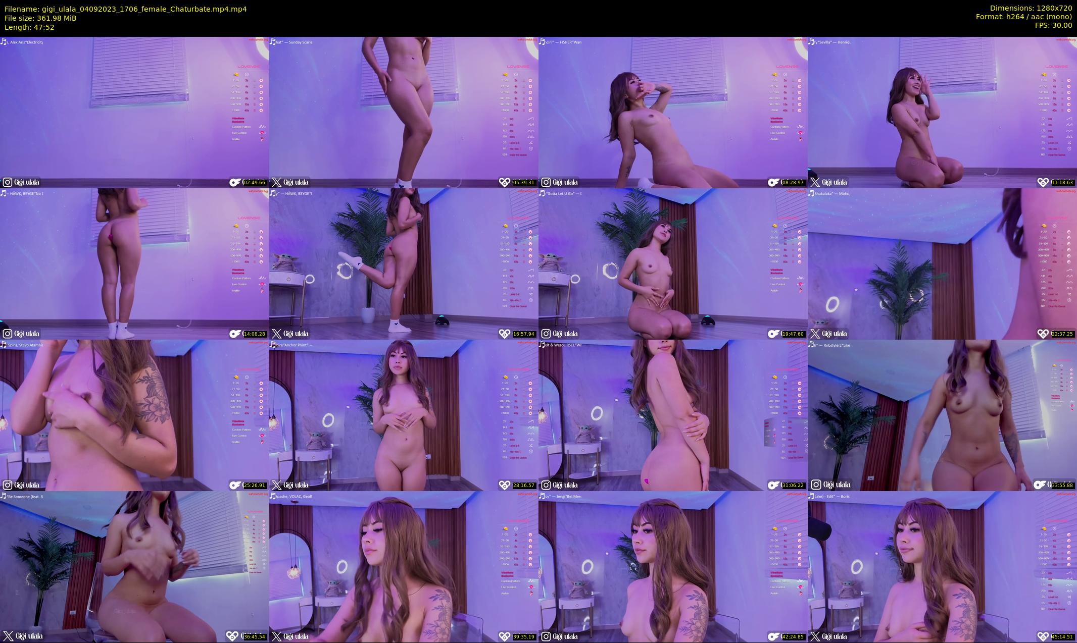 gigi_ulala — 48 minute Chaturbate female cam show recording, 720p, Sep 4, 2023