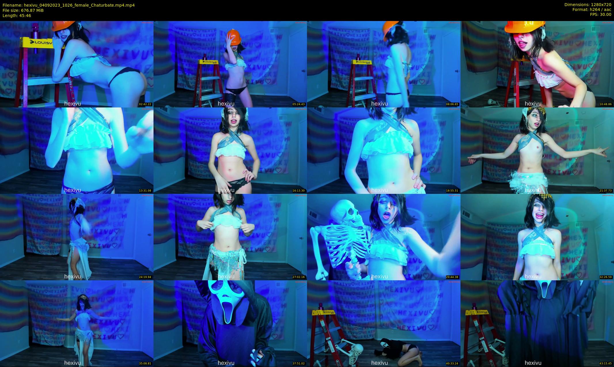 hexivu — 46 minute Chaturbate female cam show recording, 720p, Sep 4, 2023