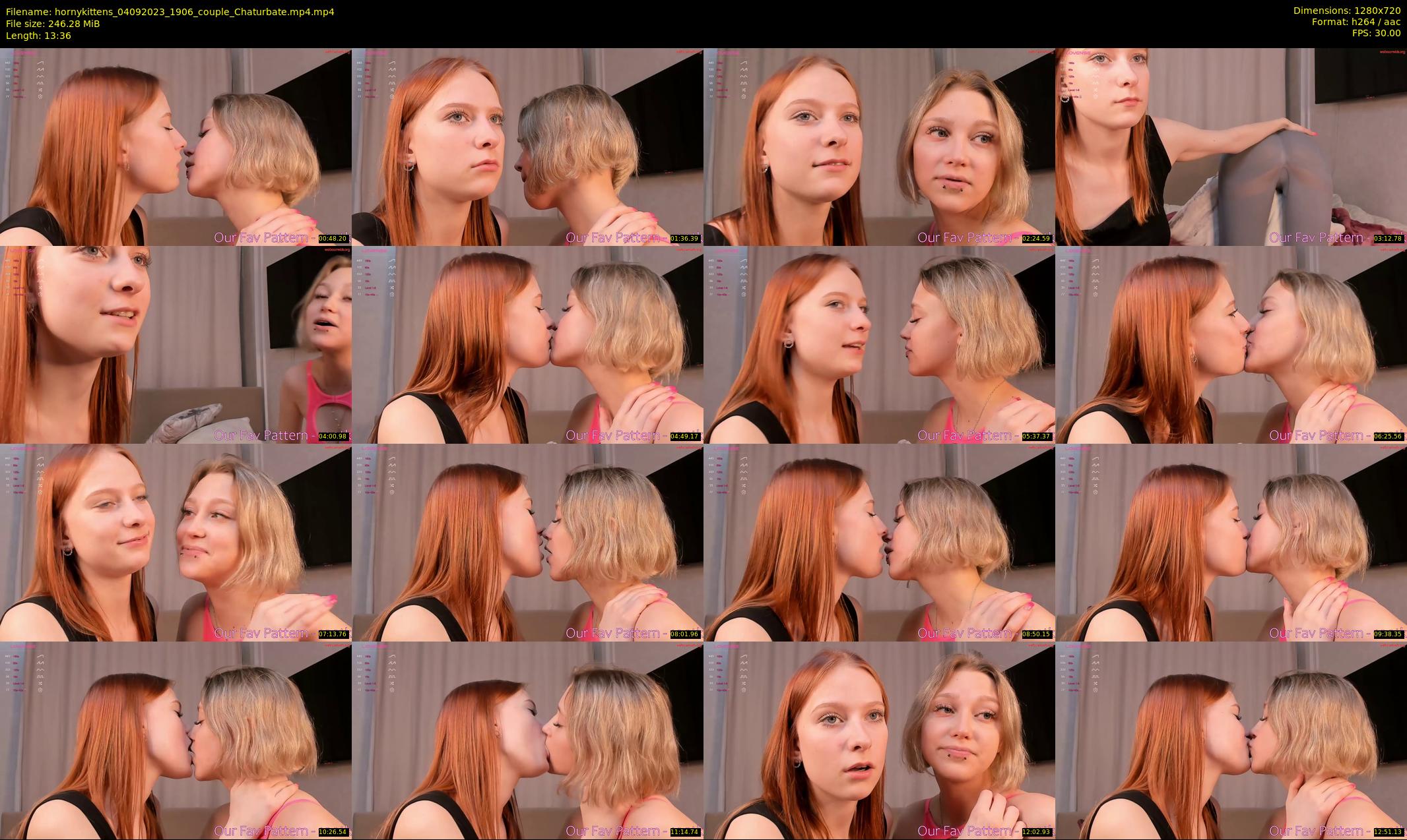 hornykittens — 14 minute Chaturbate couple cam show recording, 720p, Sep 4, 2023