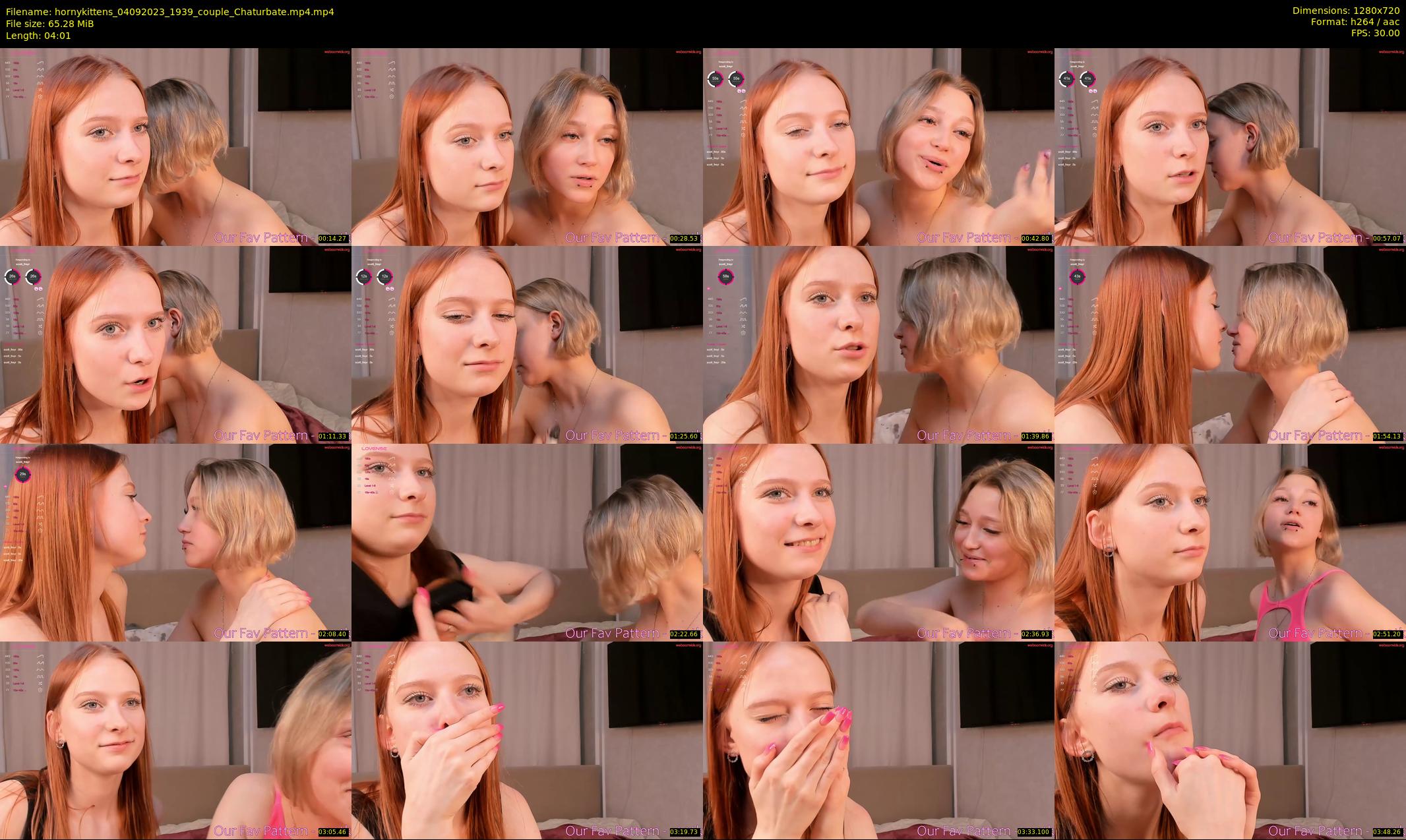 hornykittens — 5 minute Chaturbate couple cam show recording, 720p, Sep 4, 2023