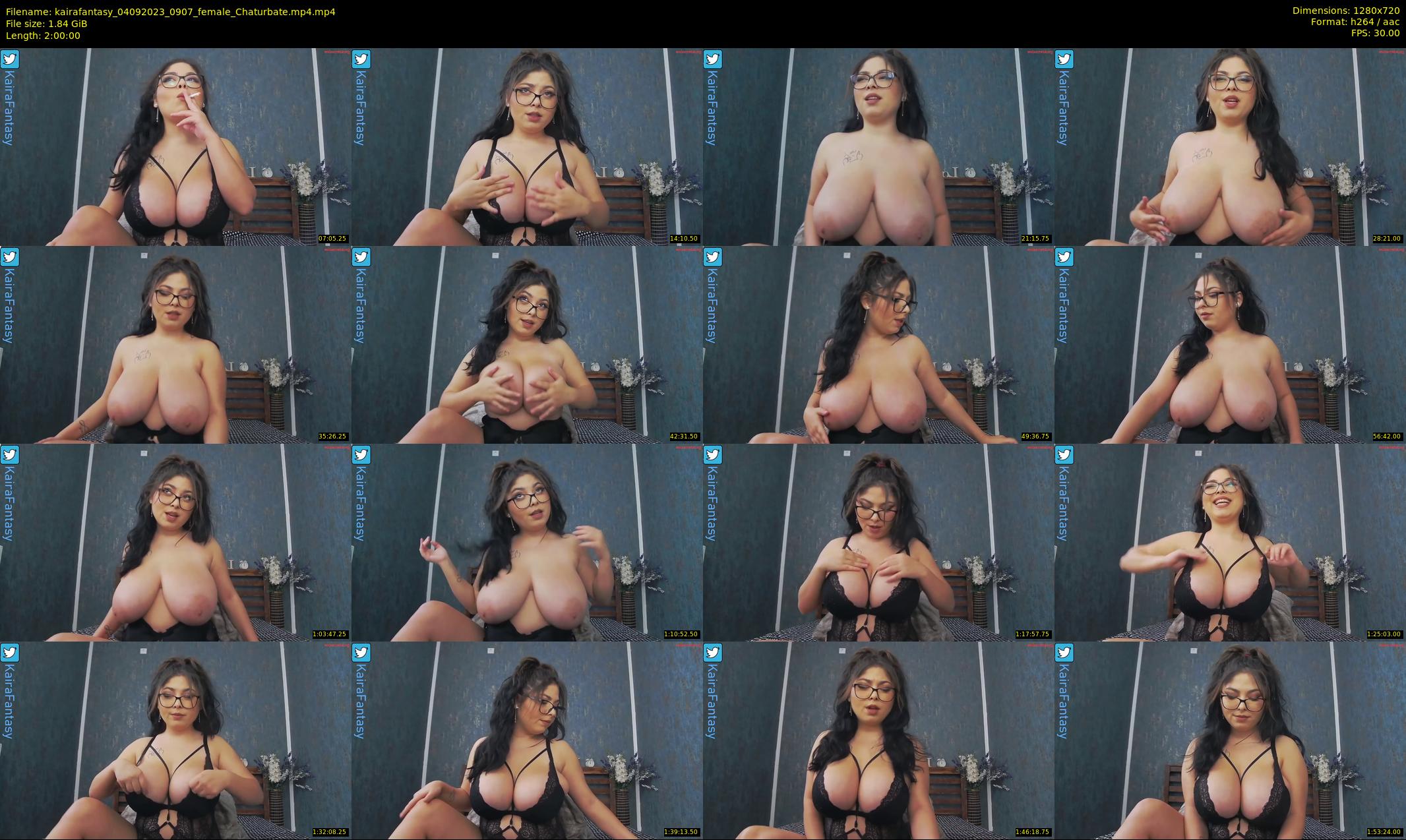 kairafantasy — 120 minute Chaturbate female cam show recording, 720p, Sep 4, 2023