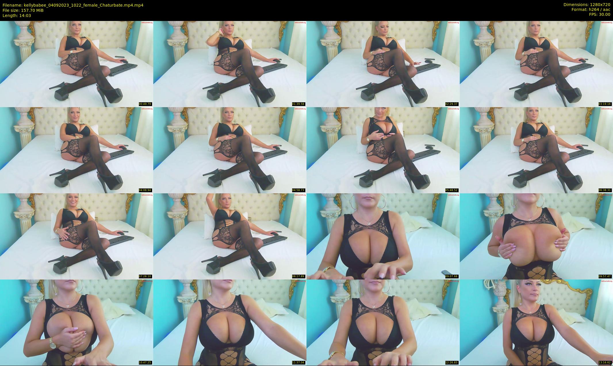 kellybabee — 15 minute Chaturbate female cam show recording, 720p, Sep 4, 2023