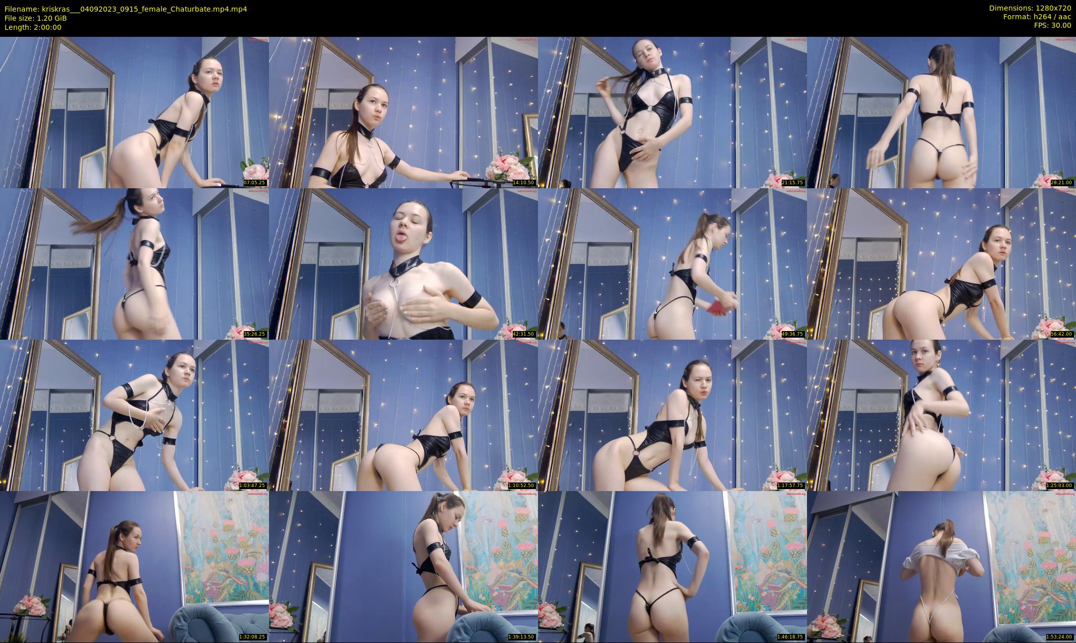 kriskras__ — 120 minute Chaturbate female cam show recording, 720p, Sep 4, 2023