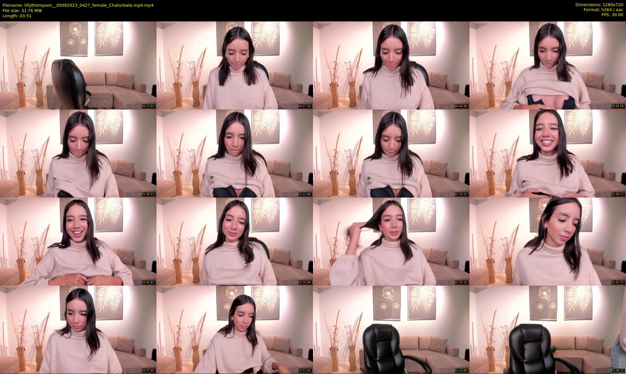 lillythompson_ — 4 minute Chaturbate female cam show recording, 720p, Sep 5, 2023