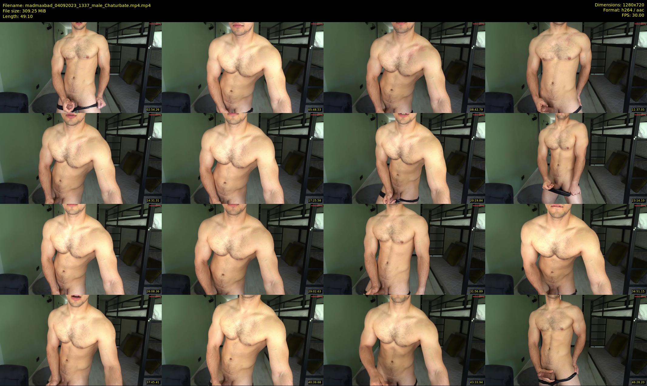 madmaxbad — 50 minute Chaturbate male cam show recording, 720p, Sep 4, 2023