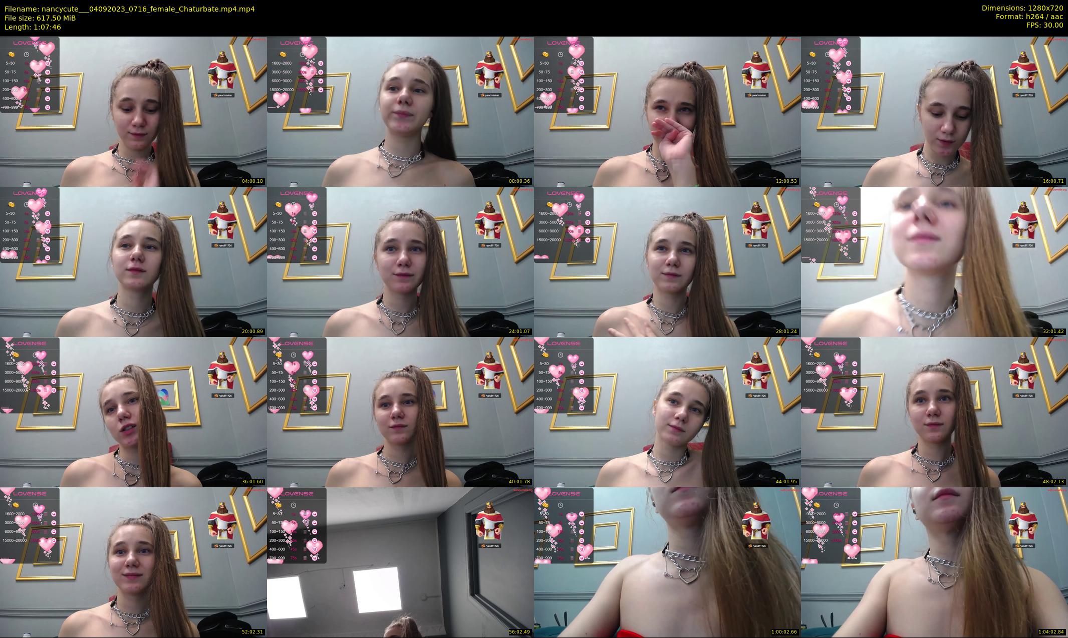 nancycute__ — 68 minute Chaturbate female cam show recording, 720p, Sep 4, 2023