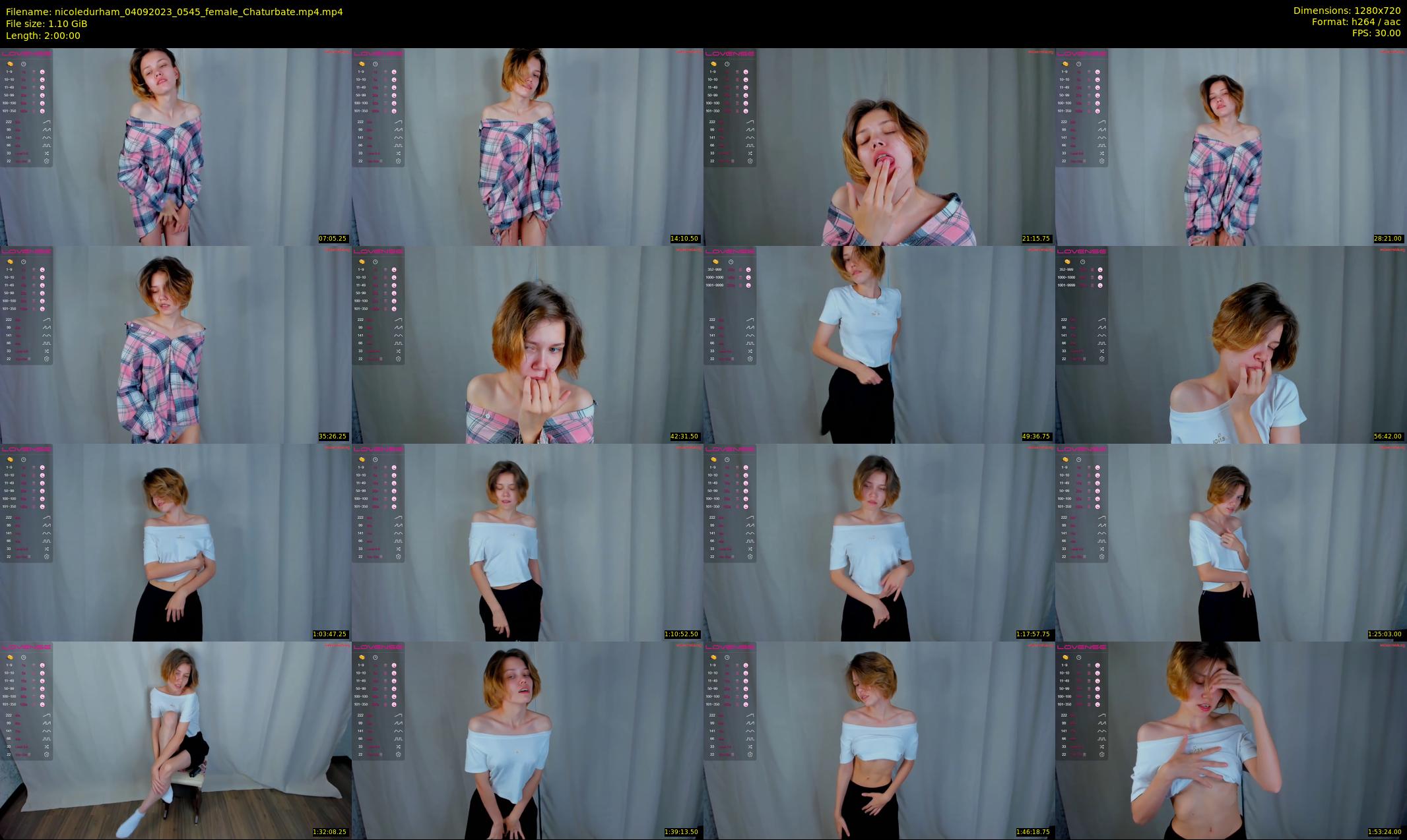 nicoledurham — 120 minute Chaturbate female cam show recording, 720p, Sep 4, 2023