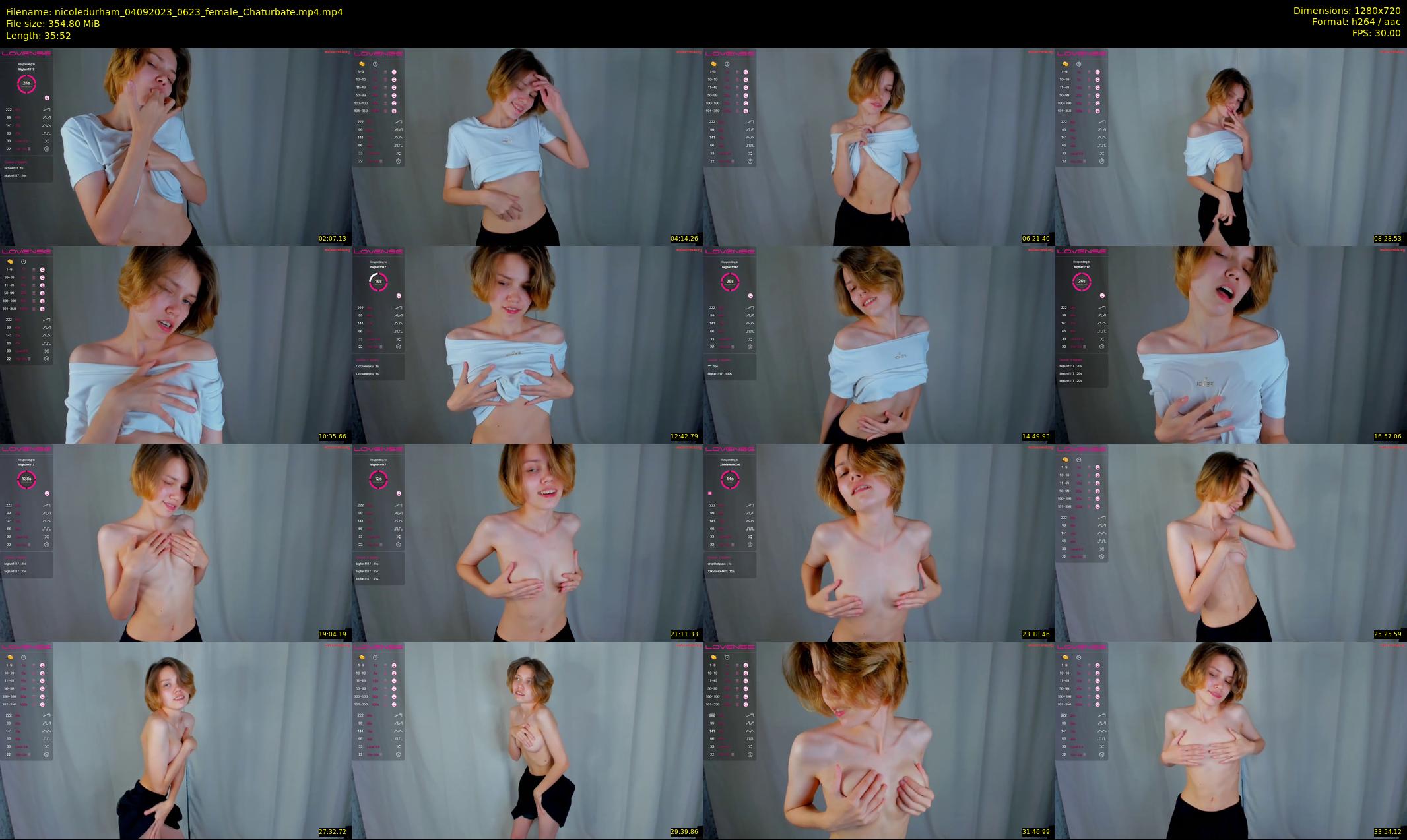 nicoledurham — 36 minute Chaturbate female cam show recording, 720p, Sep 4, 2023