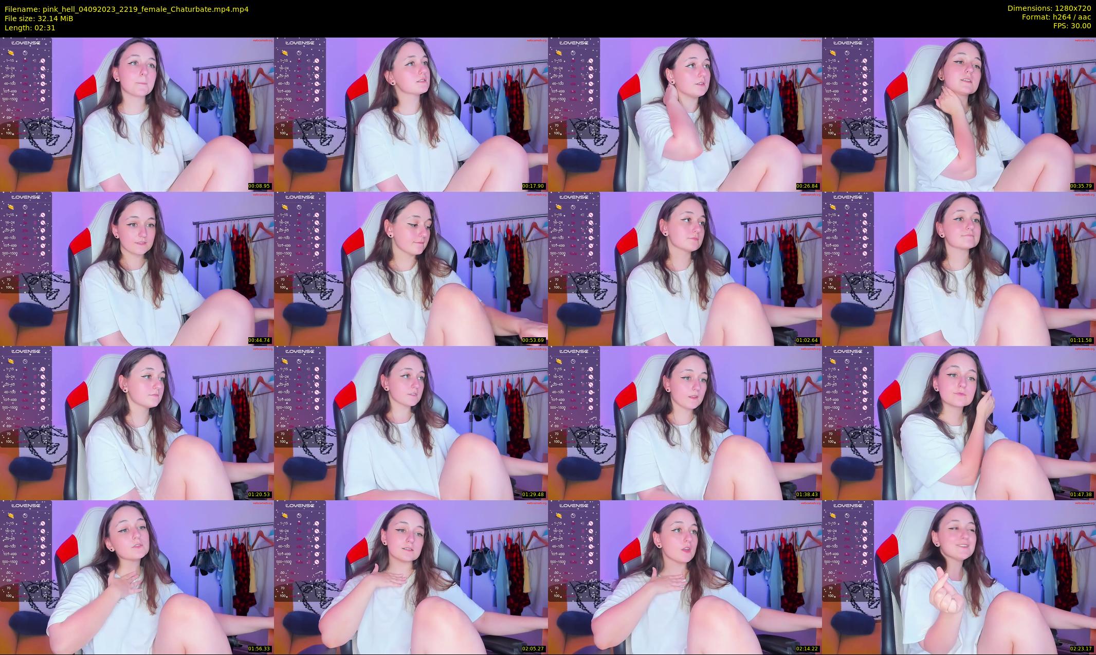 pink_hell — 3 minute Chaturbate female cam show recording, 720p, Sep 4, 2023