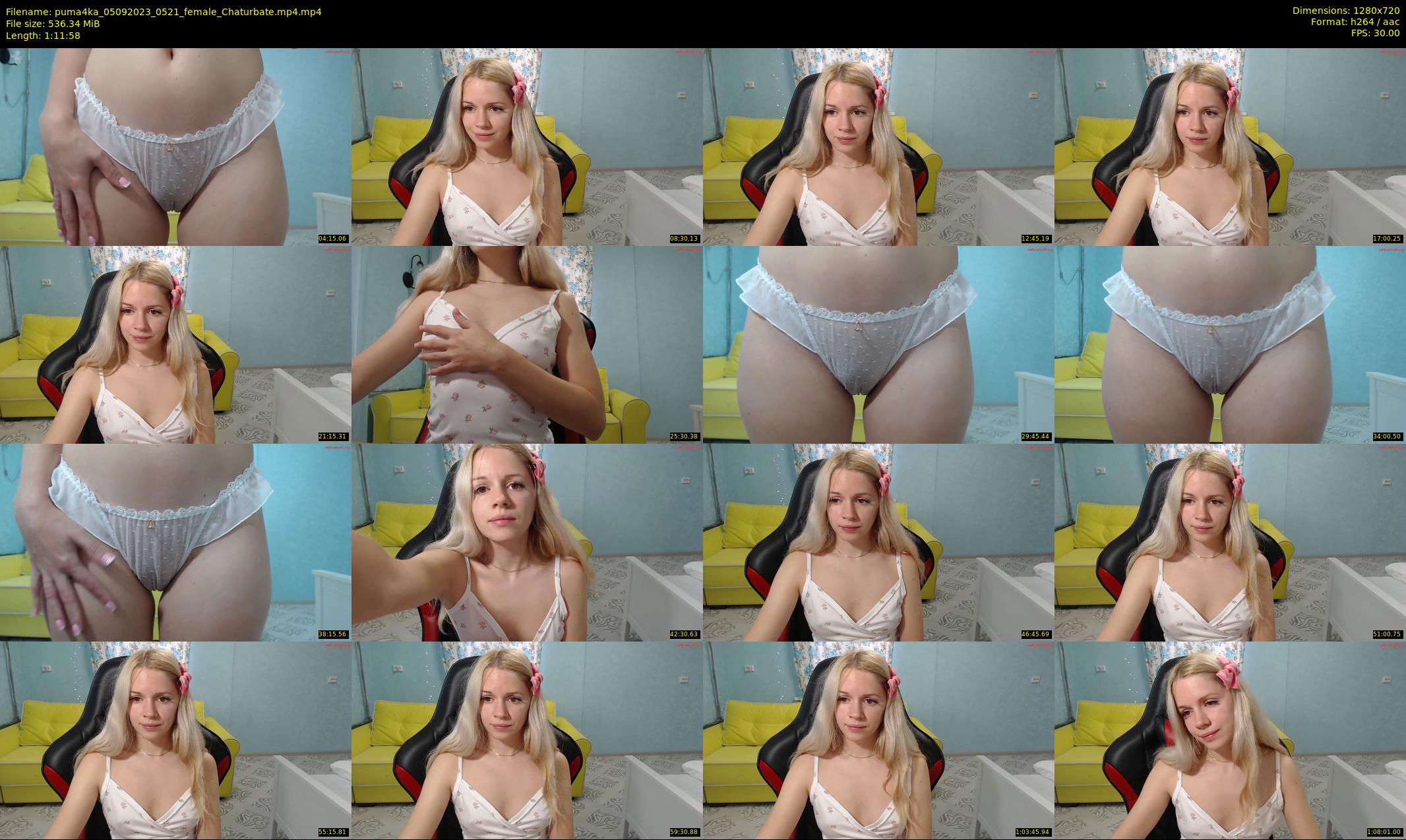 puma4ka — 72 minute Chaturbate female cam show recording, 720p, Sep 5, 2023