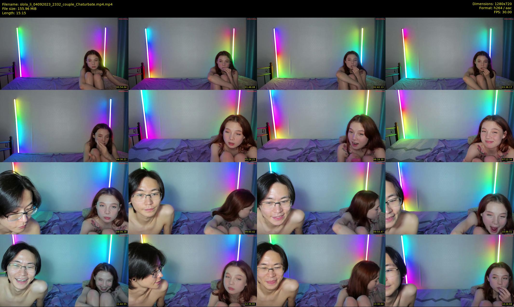 slola_li — 16 minute Chaturbate couple cam show recording, 720p, Sep 4, 2023