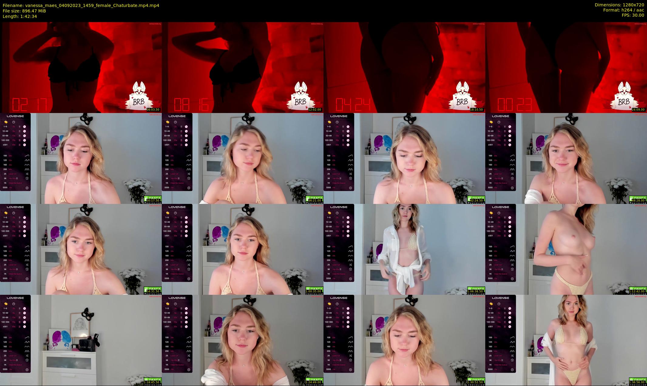 vanessa_maes — 103 minute Chaturbate female cam show recording, 720p, Sep 4, 2023