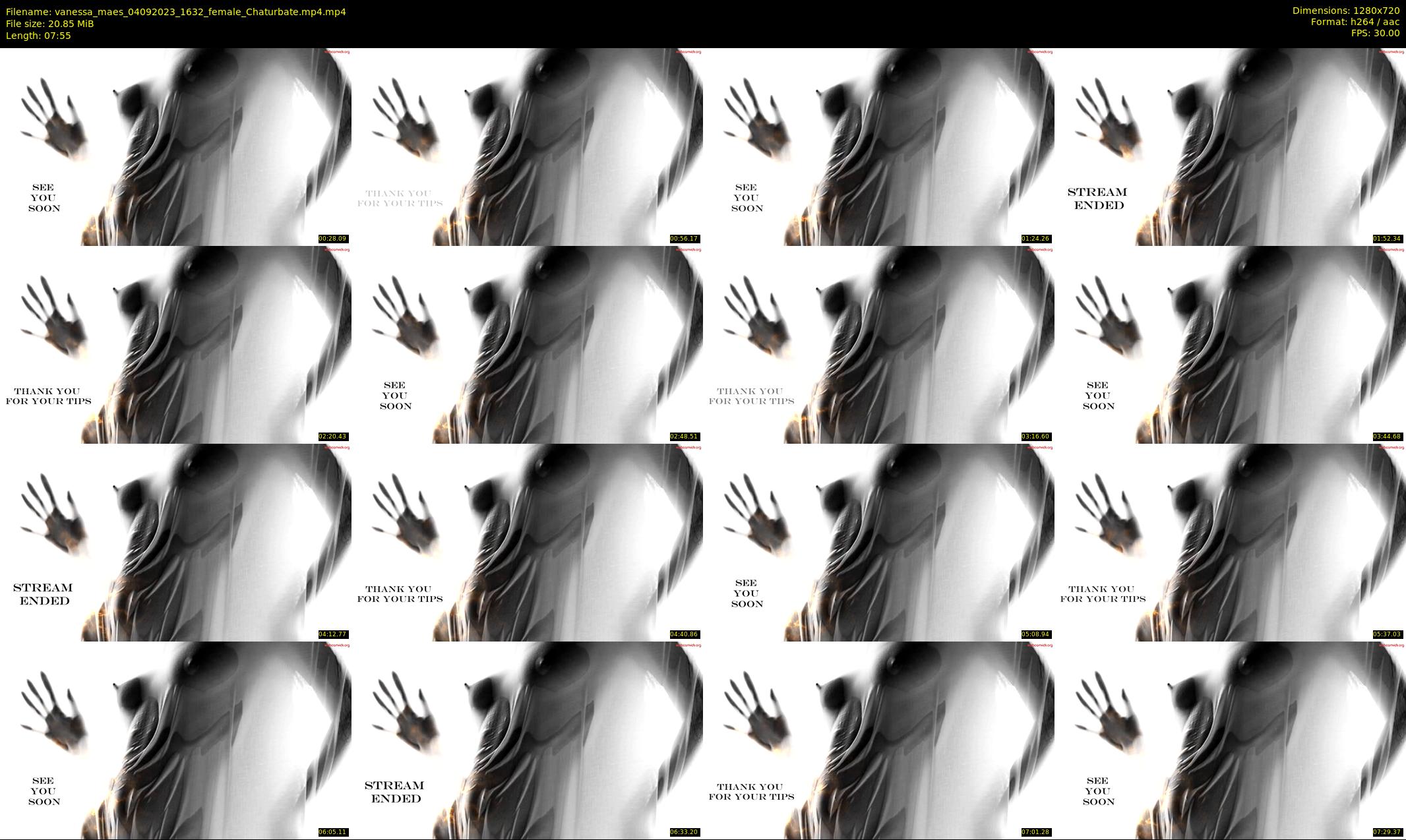 vanessa_maes — 8 minute Chaturbate female cam show recording, 720p, Sep 4, 2023