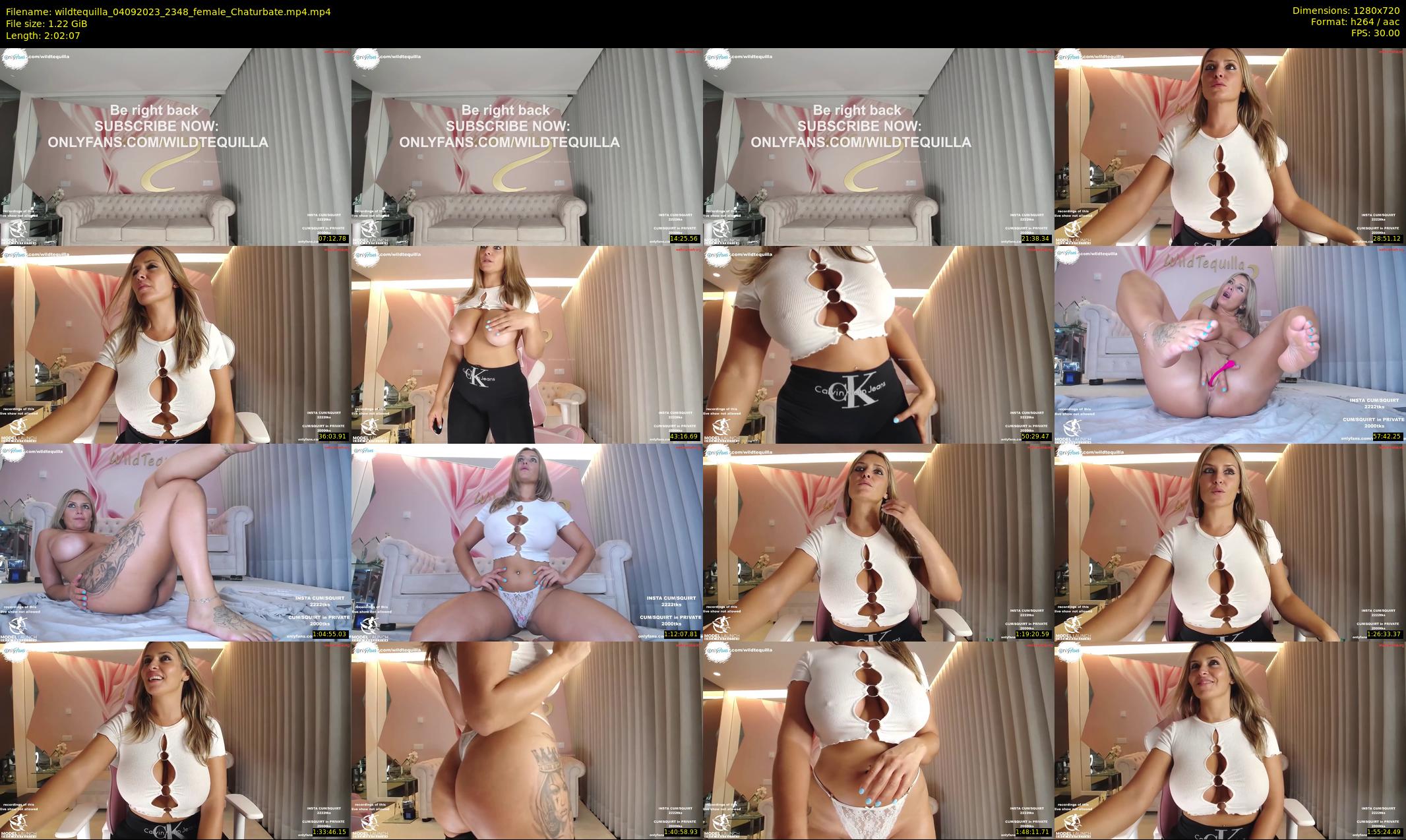 wildtequilla — 123 minute Chaturbate couple cam show recording, 720p, Sep 4, 2023