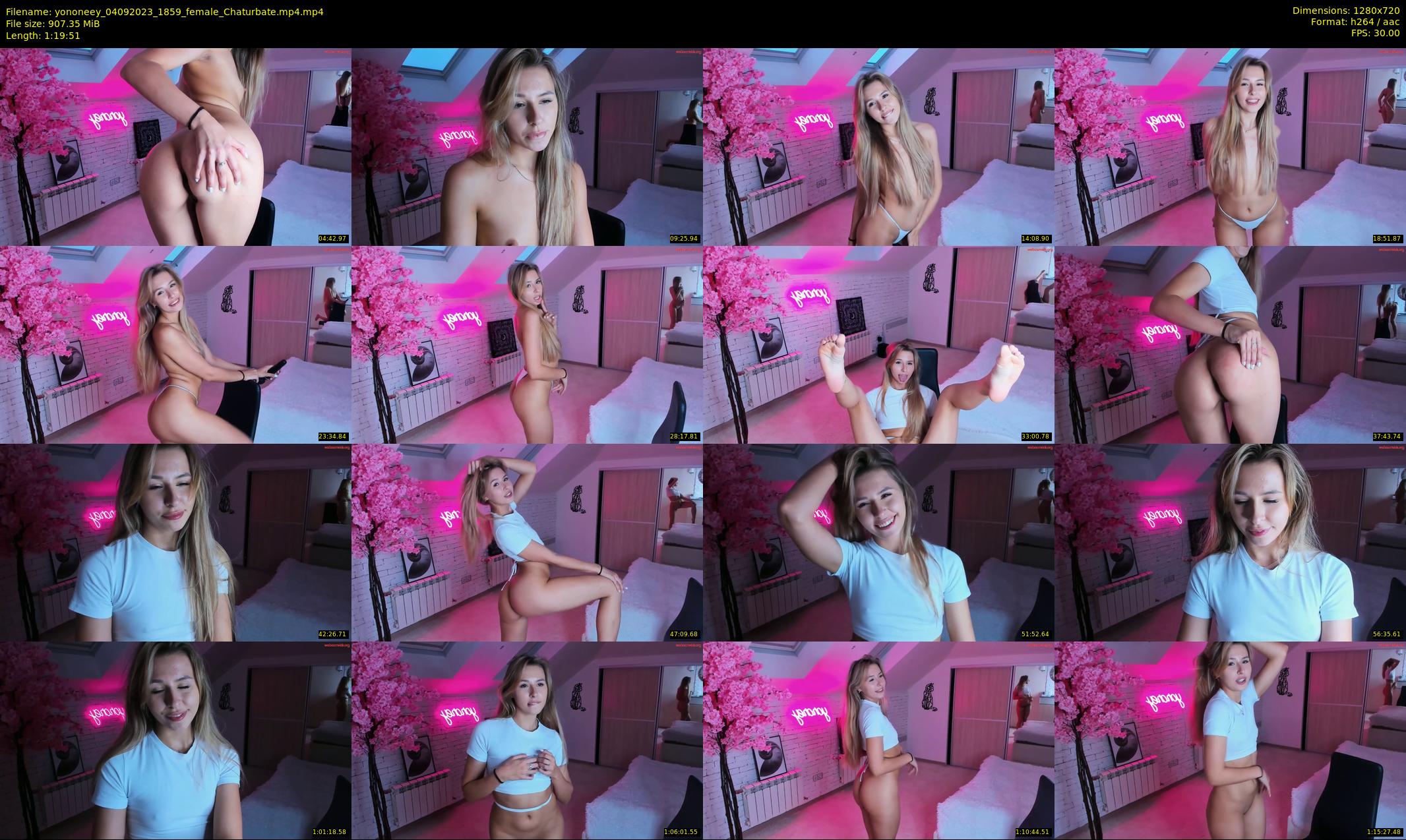 yononeey — 80 minute Chaturbate female cam show recording, 720p, Sep 4, 2023