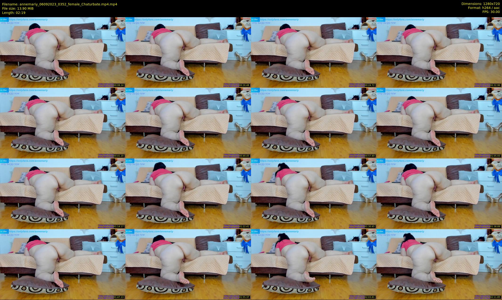 annemariy — 3 minute Chaturbate female cam show recording, 720p, Sep 6, 2023