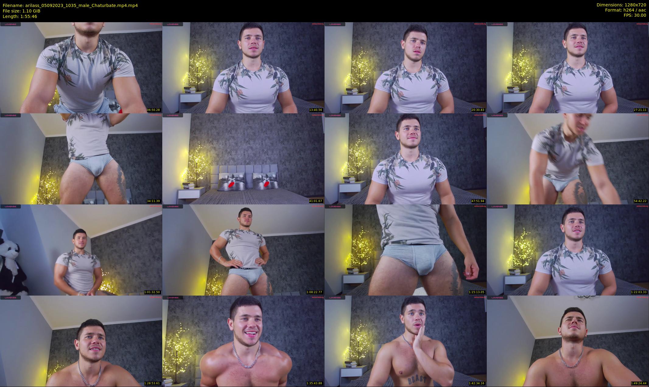 arilass — 116 minute Chaturbate male cam show recording, 720p, Sep 5, 2023