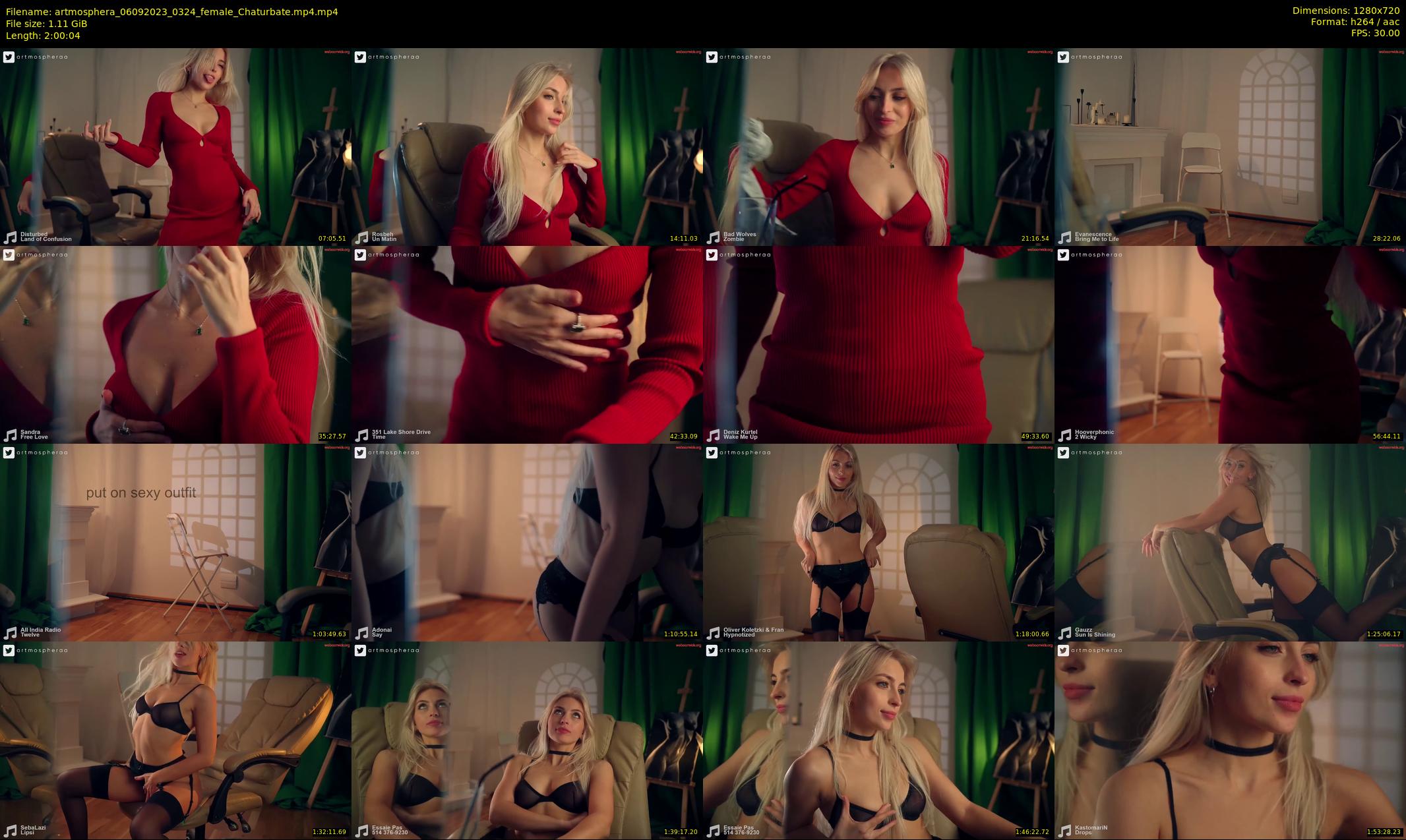artmosphera — 121 minute Chaturbate female cam show recording, 720p, Sep 6, 2023