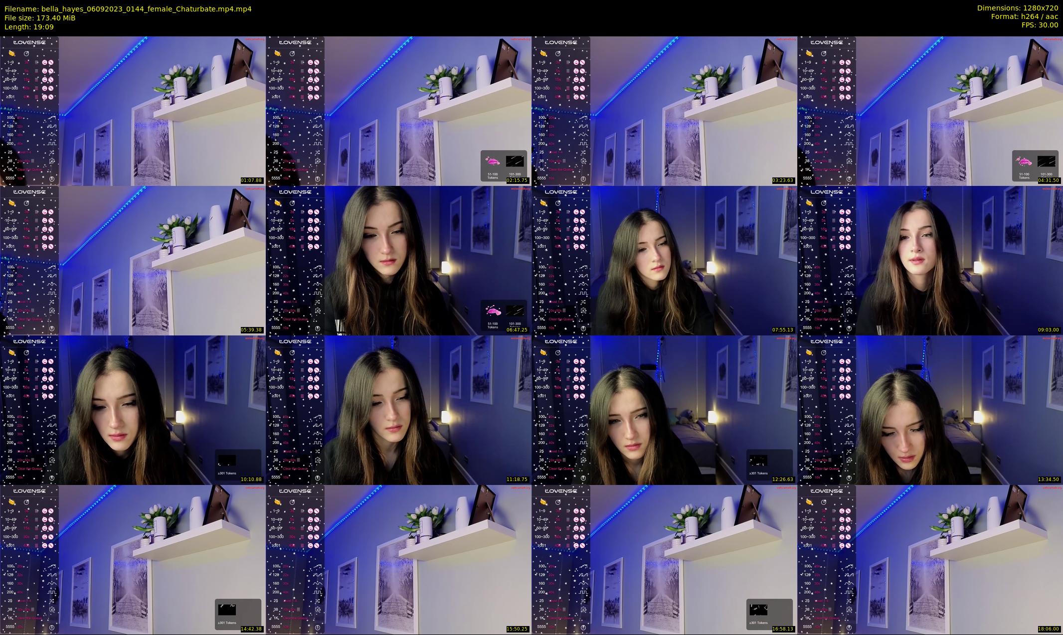 bella_hayes — 20 minute Chaturbate female cam show recording, 720p, Sep 6, 2023