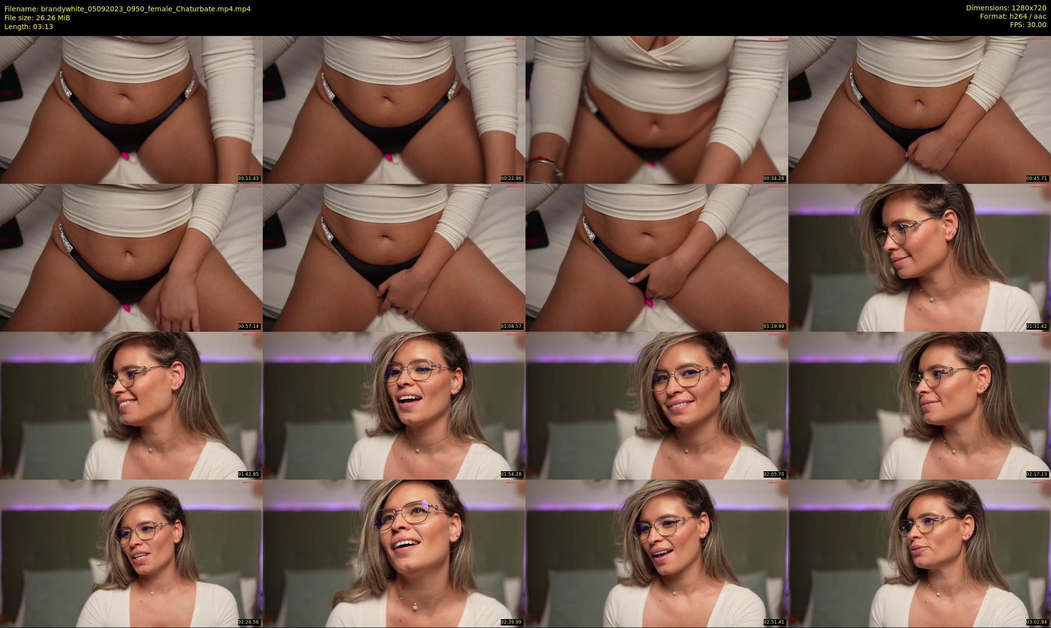 brandywhite — 4 minute Chaturbate female cam show recording, 720p, Sep 5, 2023