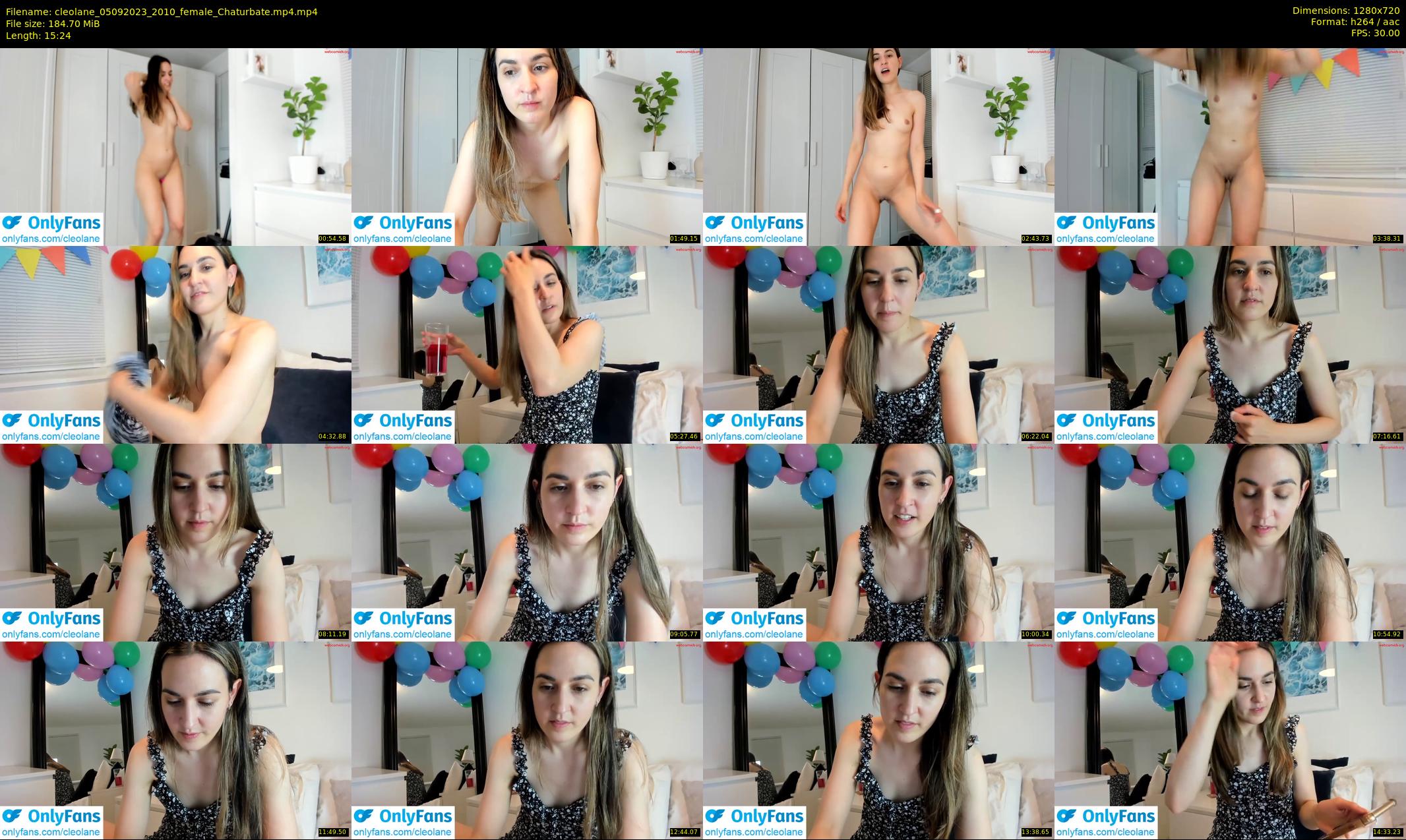 cleolane — 16 minute Chaturbate female cam show recording, 720p, Sep 5, 2023