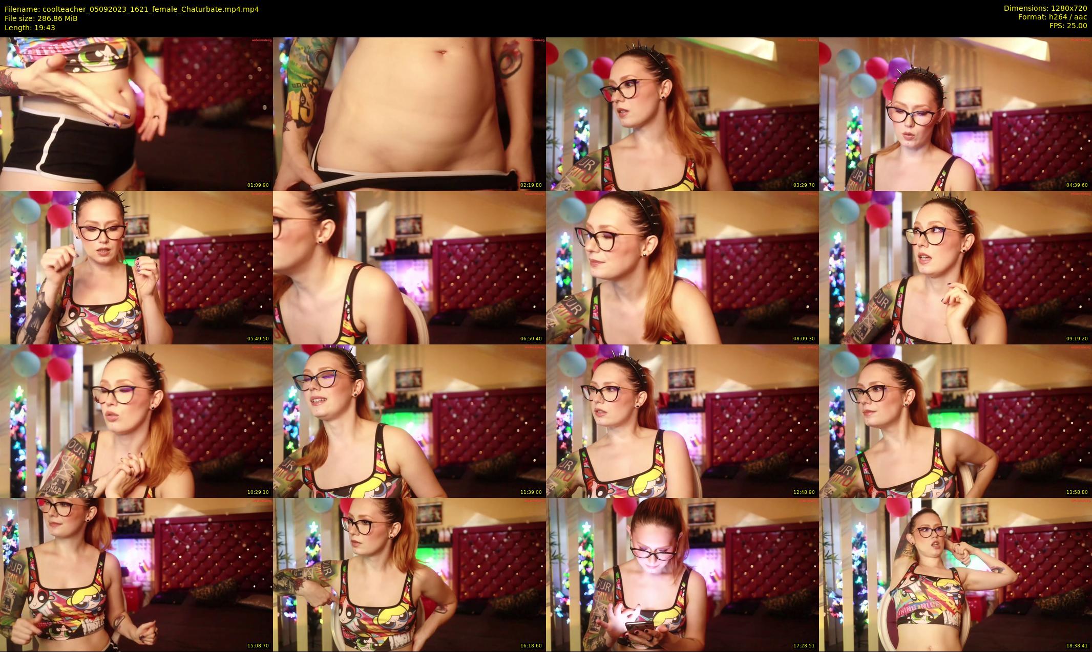 coolteacher — 20 minute Chaturbate female cam show recording, 720p, Sep 5, 2023