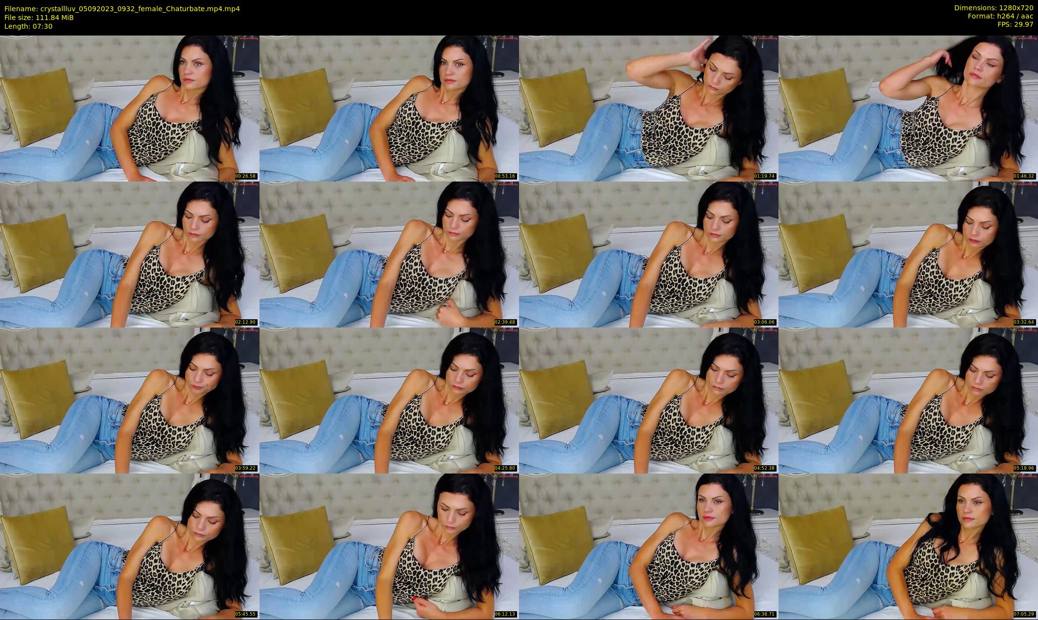 crystallluv — 8 minute Chaturbate female cam show recording, 720p, Sep 5, 2023