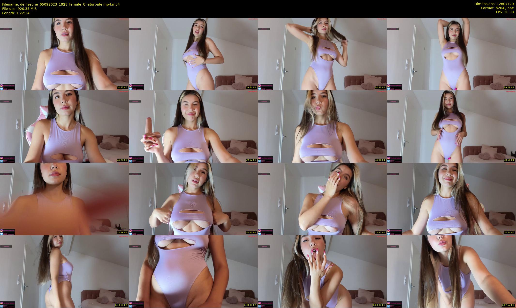 deniseone — 83 minute Chaturbate female cam show recording, 720p, Sep 5, 2023