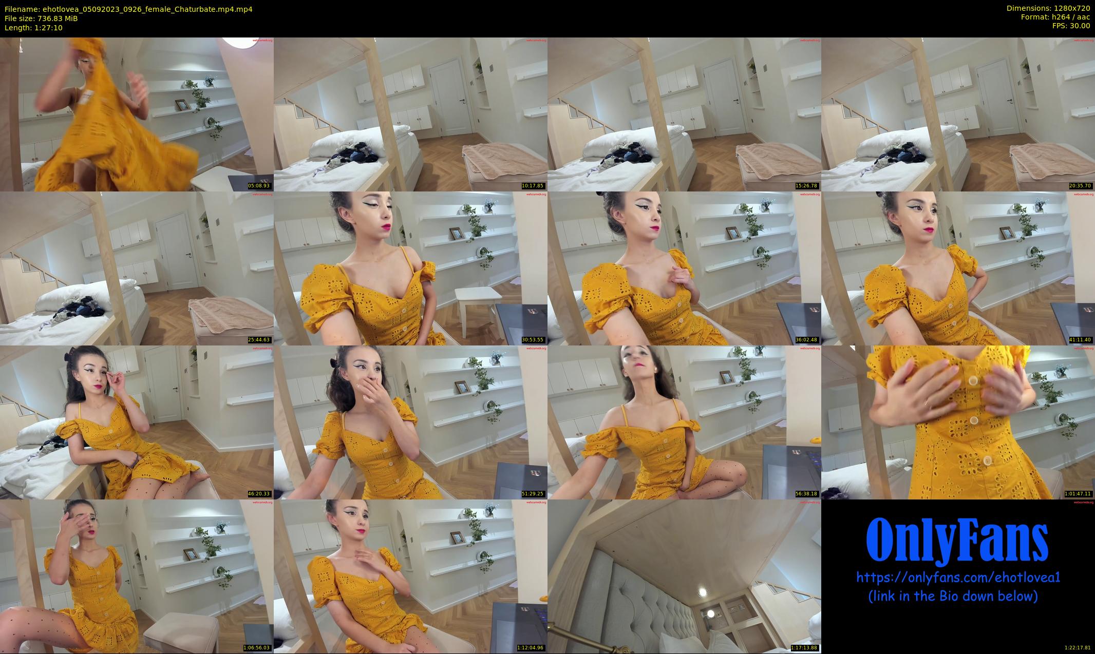 ehotlovea — 88 minute Chaturbate female cam show recording, 720p, Sep 5, 2023