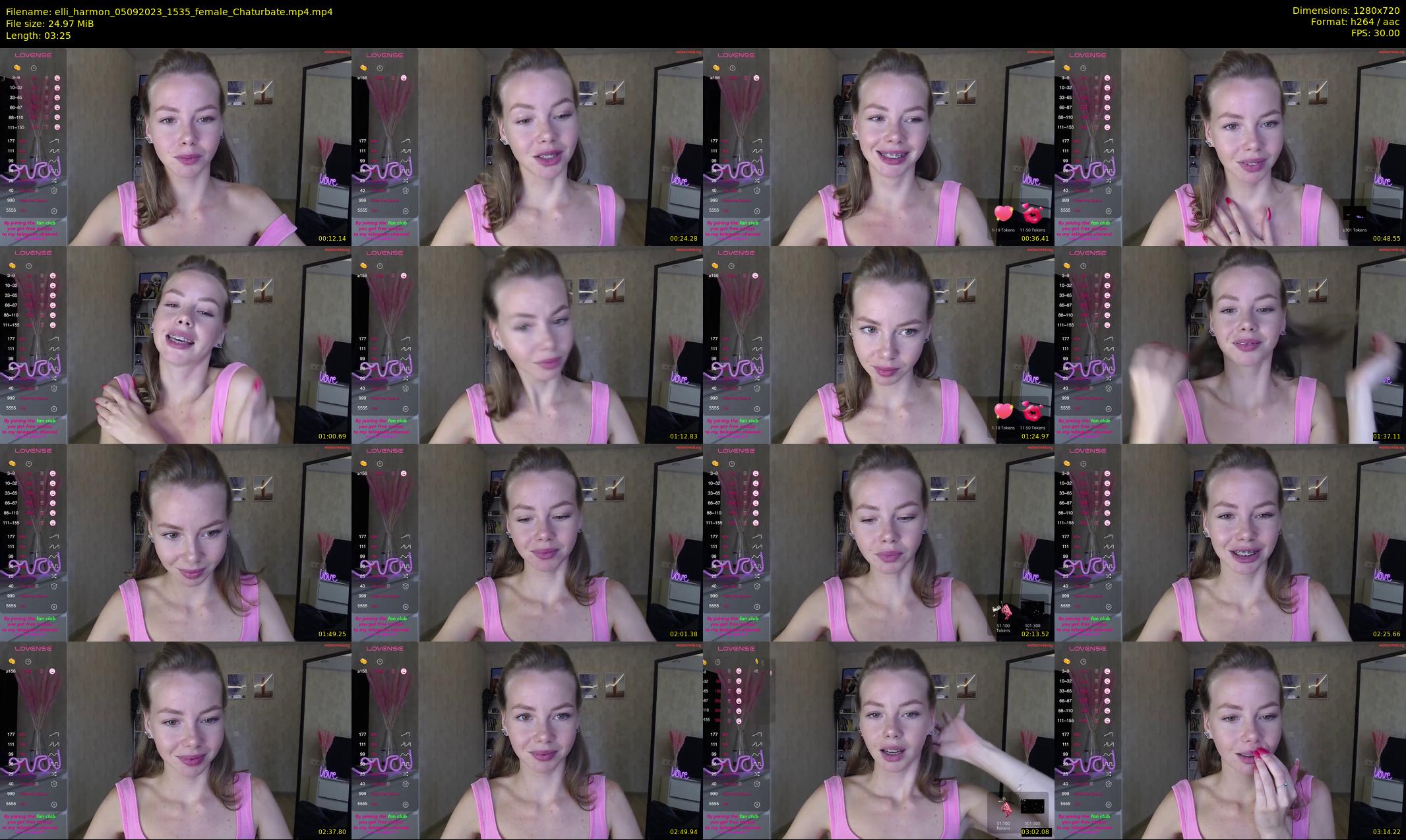 elli_harmon — 4 minute Chaturbate female cam show recording, 720p, Sep 5, 2023