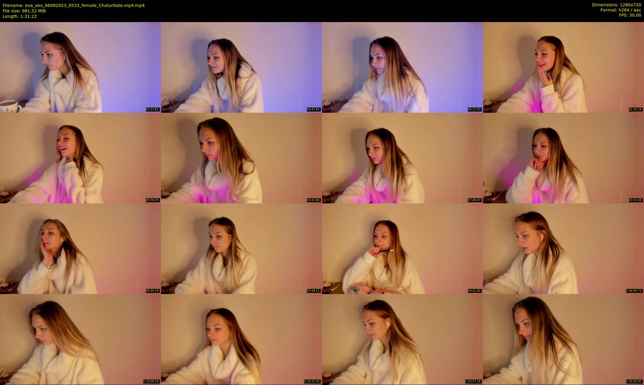 eva_vex — 92 minute Chaturbate female cam show recording, 720p, Sep 6, 2023