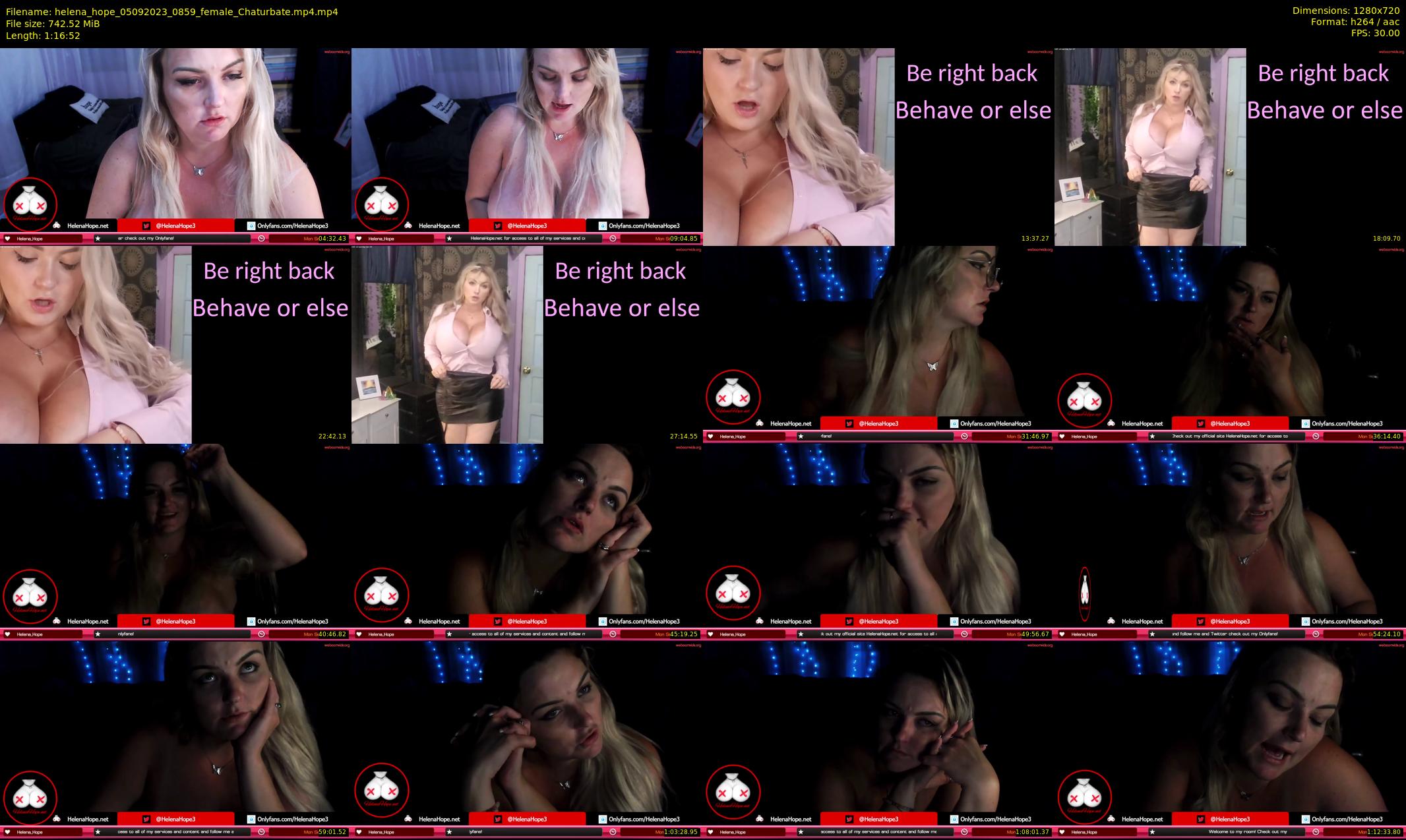 helena_hope — 77 minute Chaturbate female cam show recording, 720p, Sep 5, 2023