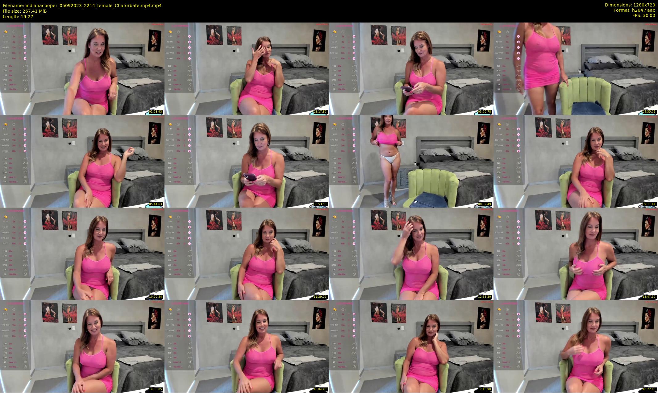 indianacooper — 20 minute Chaturbate female cam show recording, 720p, Sep 5, 2023