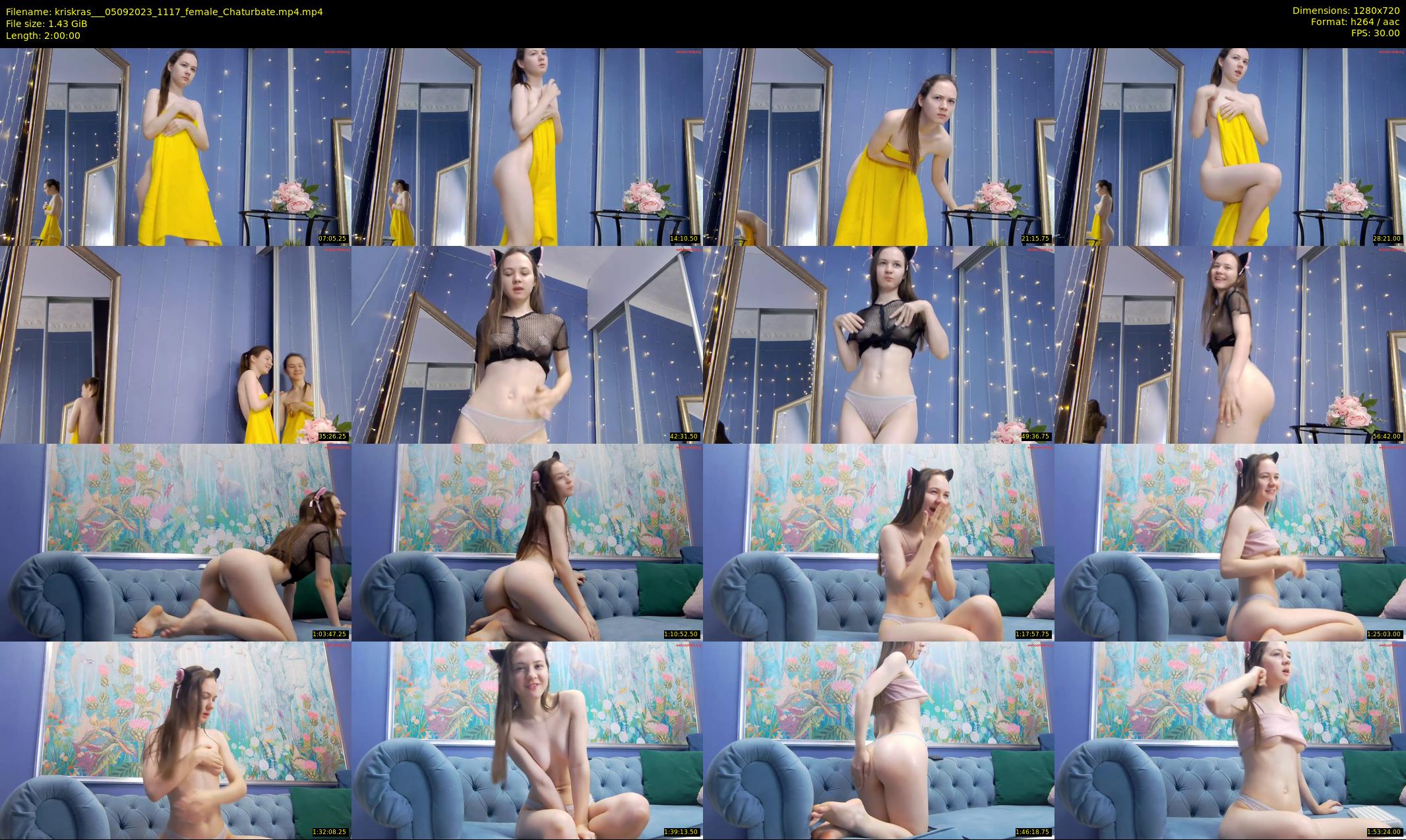 kriskras__ — 120 minute Chaturbate female cam show recording, 720p, Sep 5, 2023