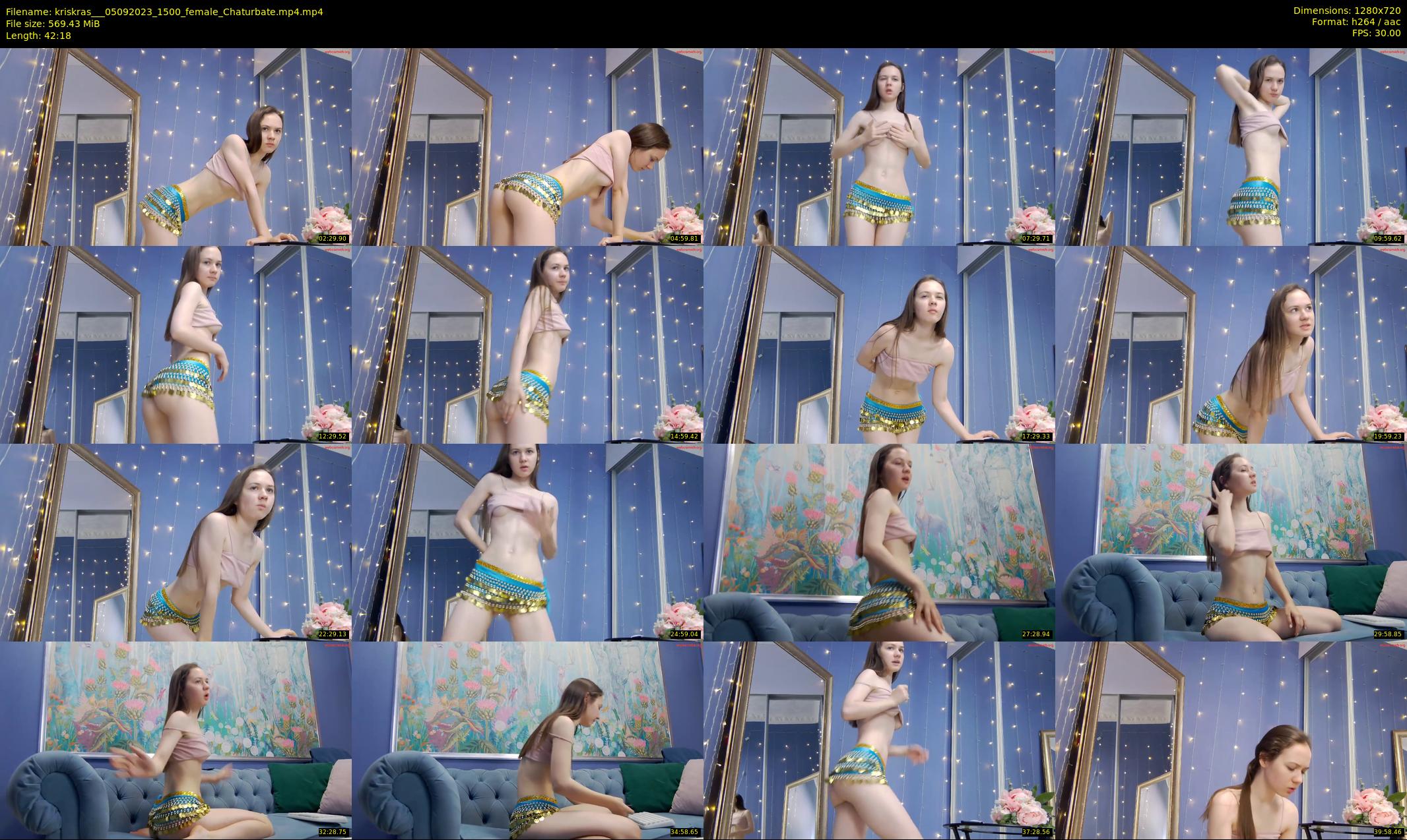 kriskras__ — 43 minute Chaturbate female cam show recording, 720p, Sep 5, 2023
