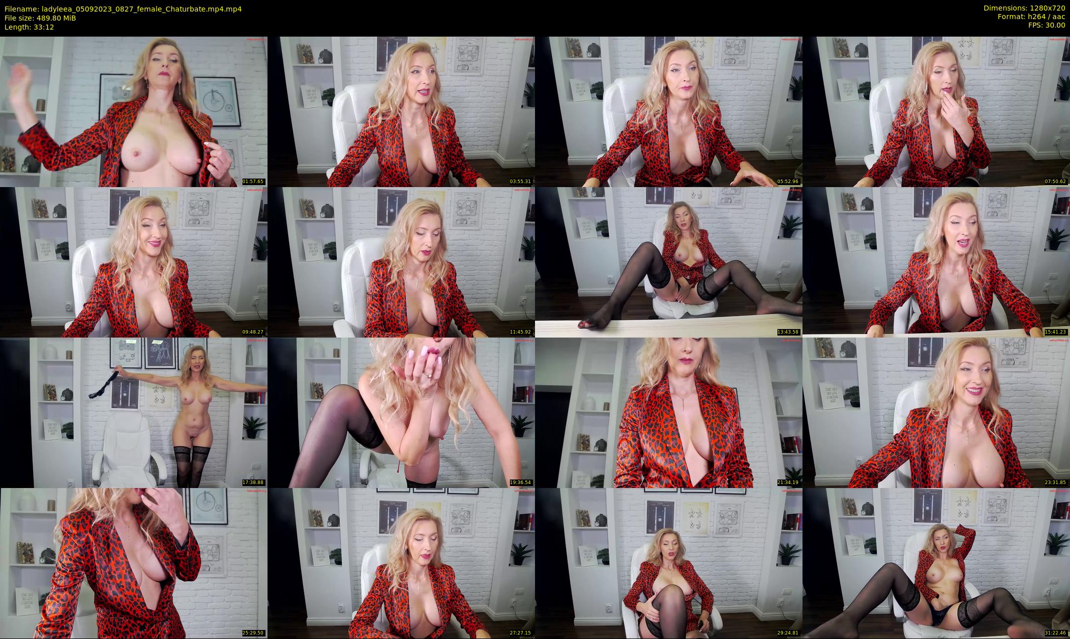 ladyleea — 34 minute Chaturbate female cam show recording, 720p, Sep 5, 2023
