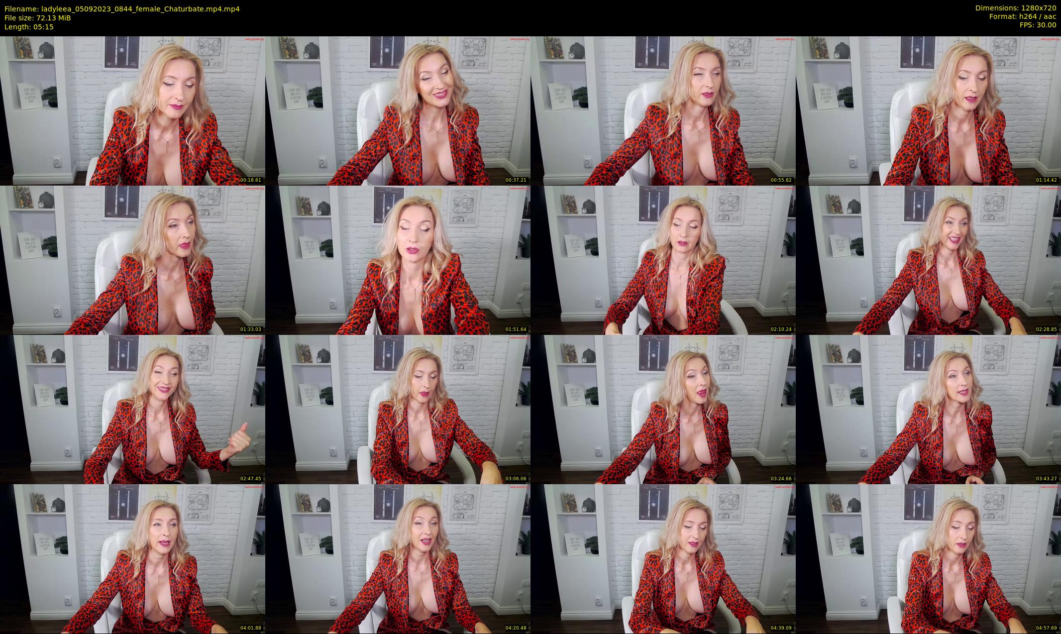 ladyleea — 6 minute Chaturbate female cam show recording, 720p, Sep 5, 2023
