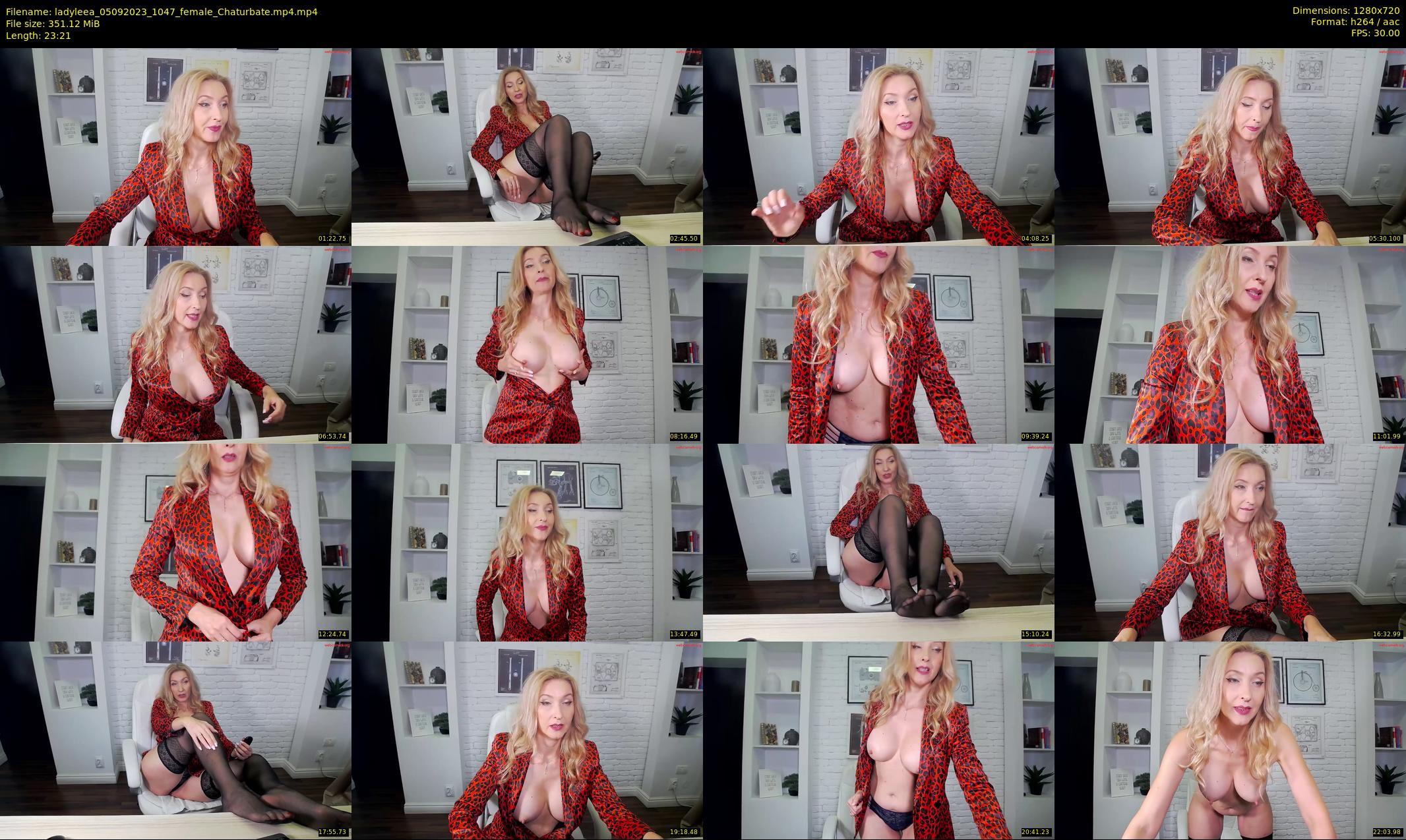 ladyleea — 24 minute Chaturbate female cam show recording, 720p, Sep 5, 2023